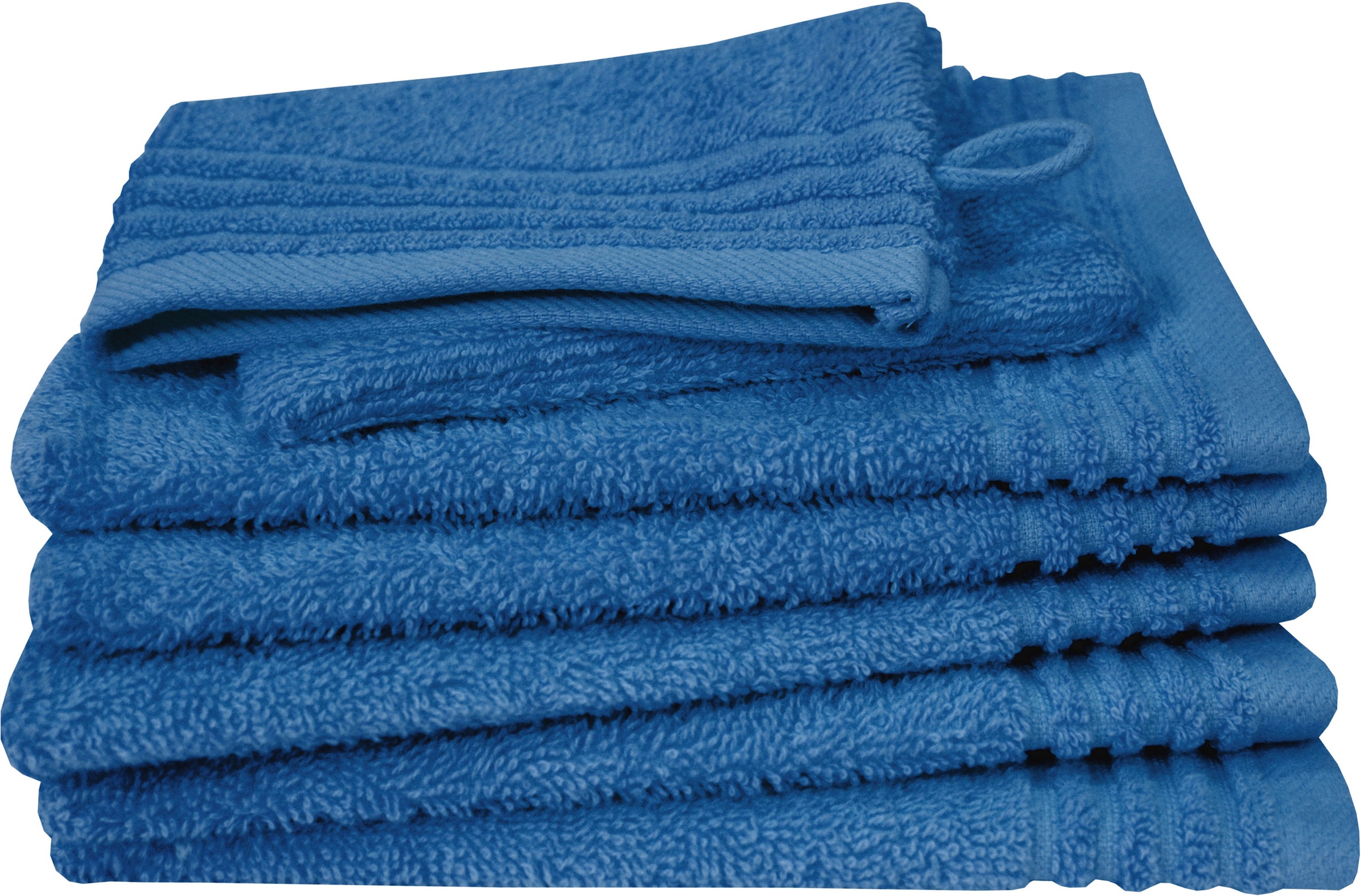Dyckhoff Waschhandschuh "Waschhandschuh-Set BRILLANT 6-tlg., Baumwolle, 550 g/m²" Baumwolle