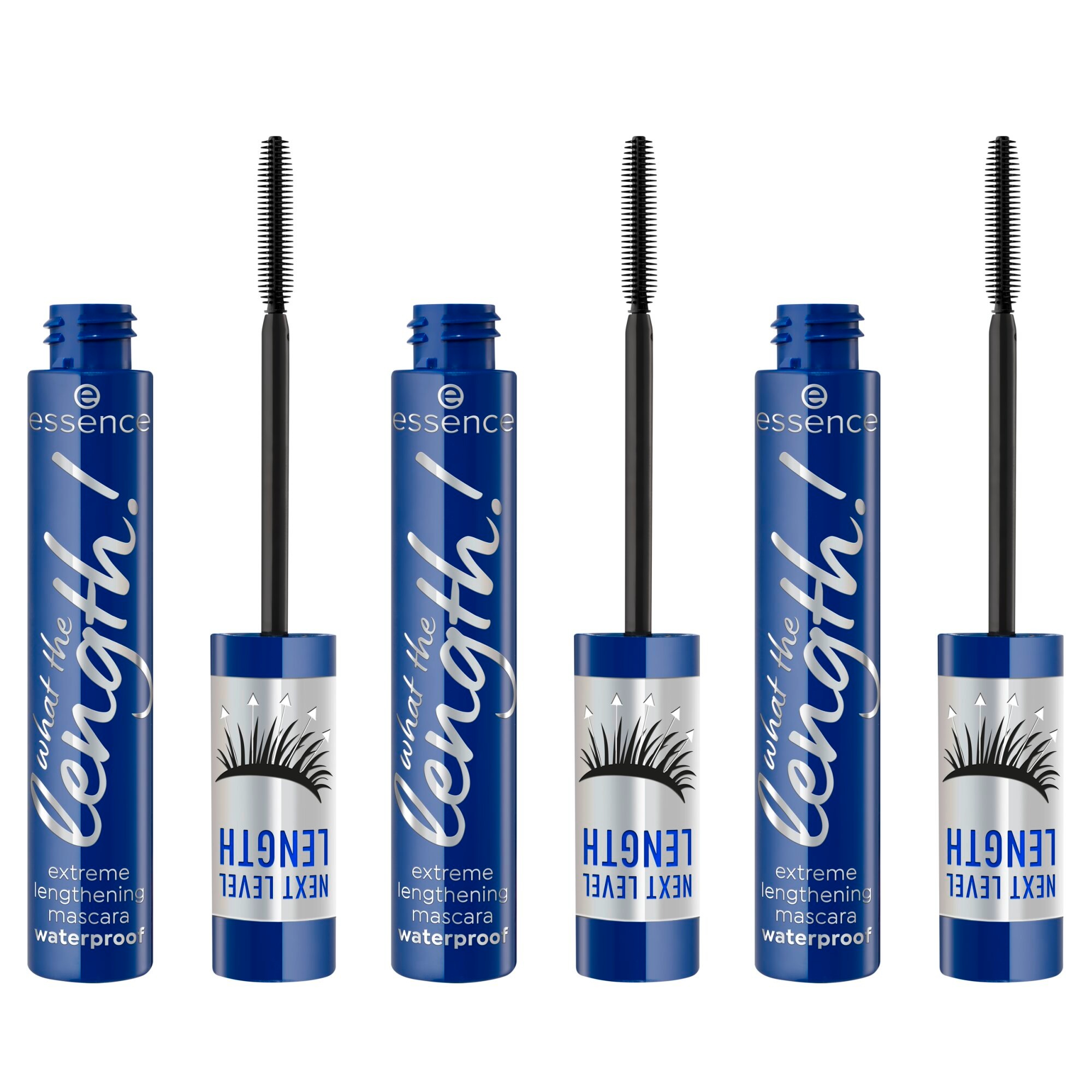 ESSENCE Damen Mascara "what the length extreme lengthening mascara waterproof"schwarz waterproof, Augen-Kosmetika