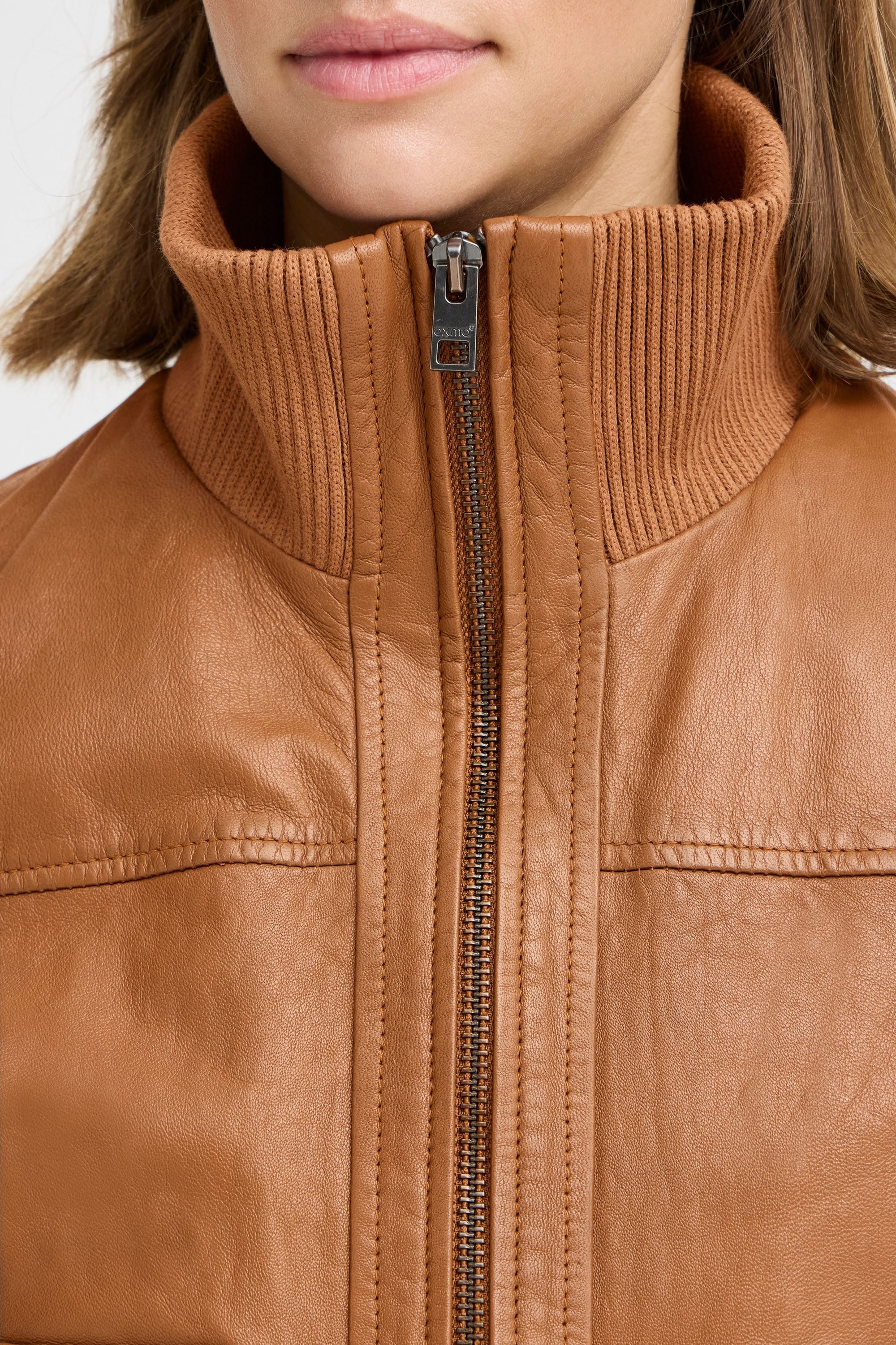 OXMO Lederjacke »Lederjacke OXDenny«, ohne Kapuze