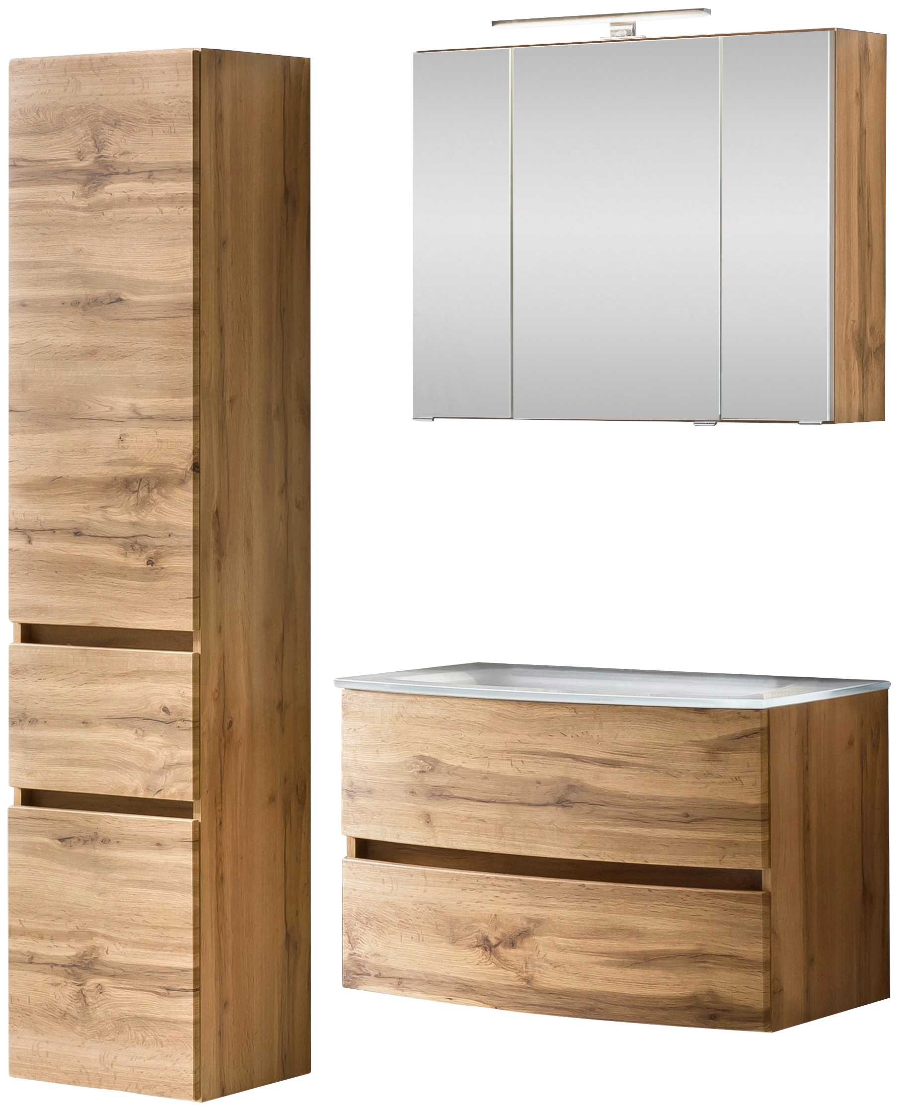 welltime Badezimmer-Set "Kaunas" Set, 3 Stk. tlg. günstig online kaufen