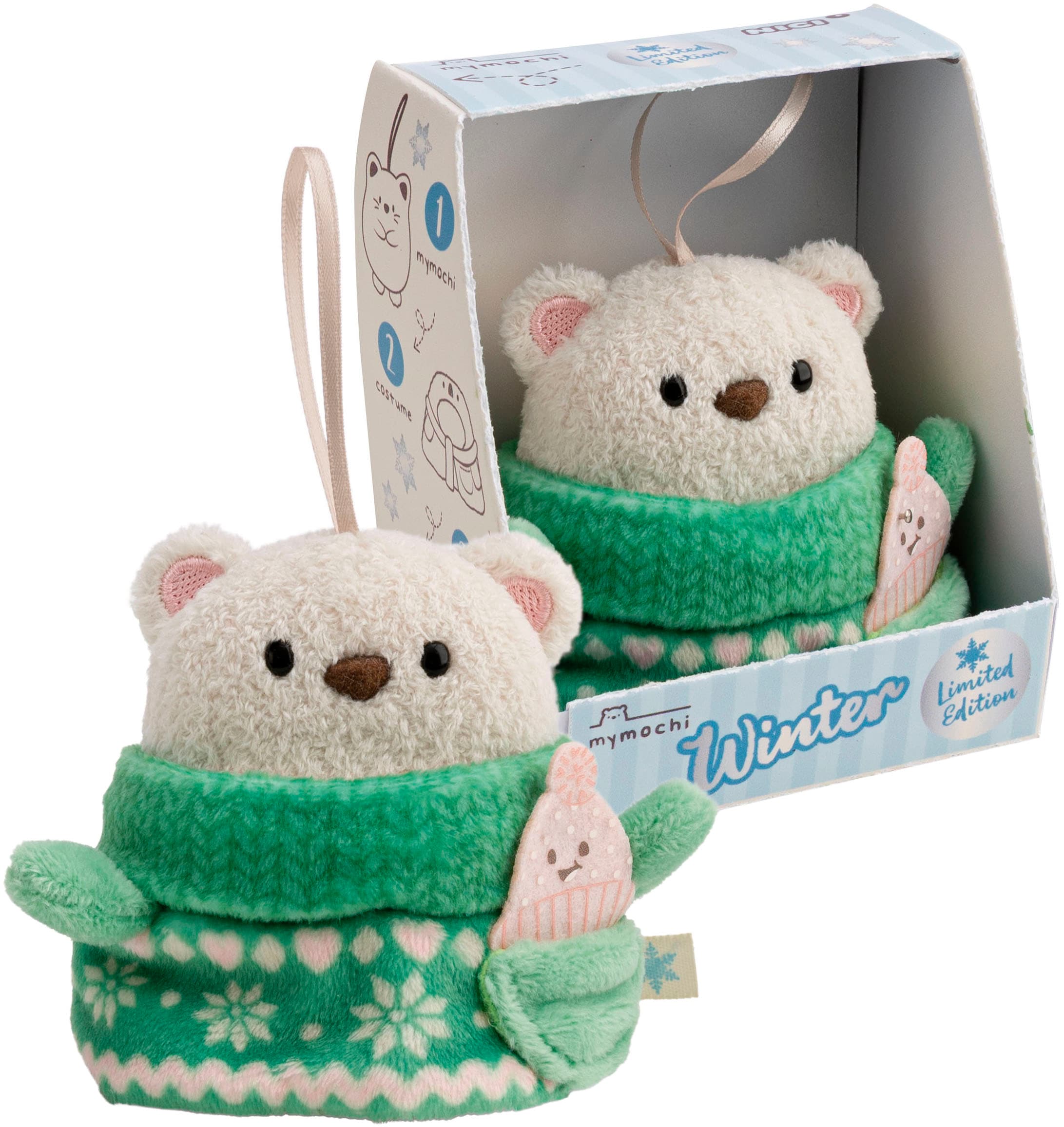 Nici Kuscheltier »mymochi, Set Bär Snono 8cm mit Mütze & Sweaterkostüm« in Geschenkbox