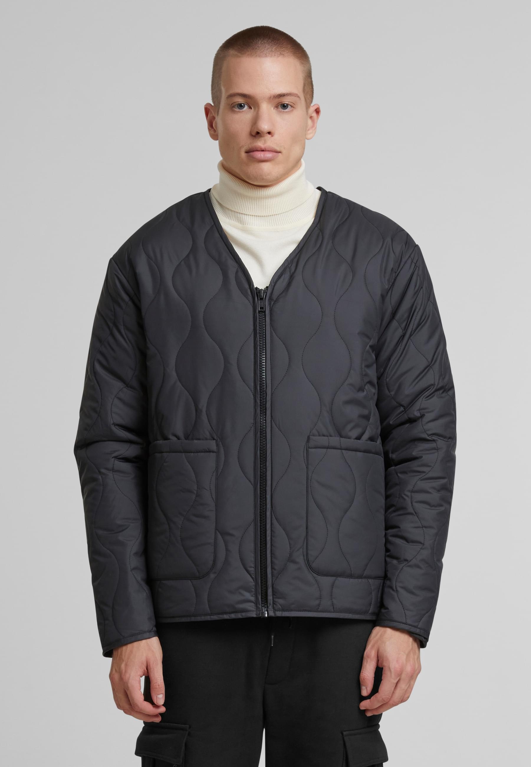 URBAN CLASSICS Winterjacke »Urban Classics Padded Quilting Jacket«, (1 St.), ohne Kapuze