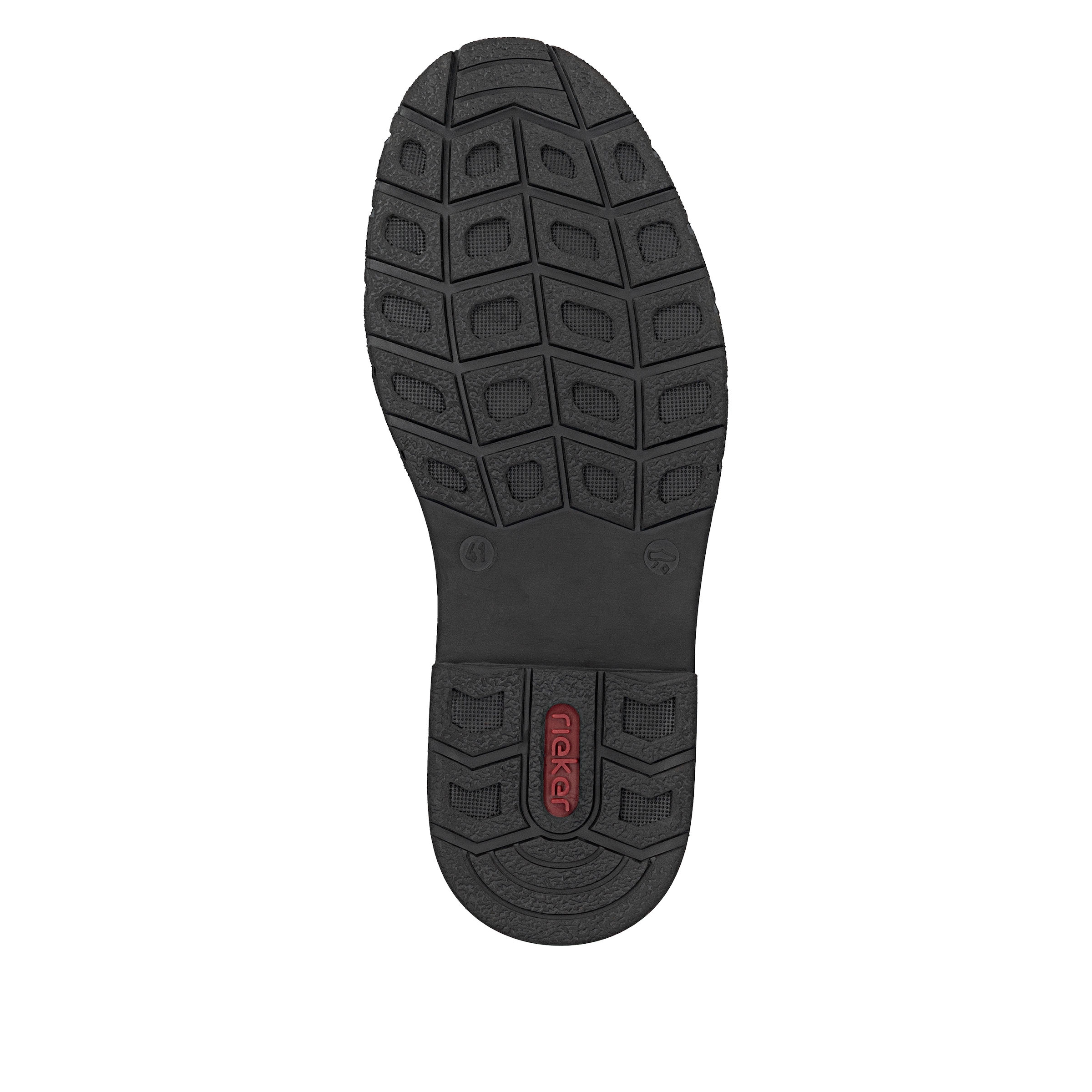 Rieker Schnürschuh, Halbschuh, Basic-Schnürer, mit Profilsohle und Lederinnensohle