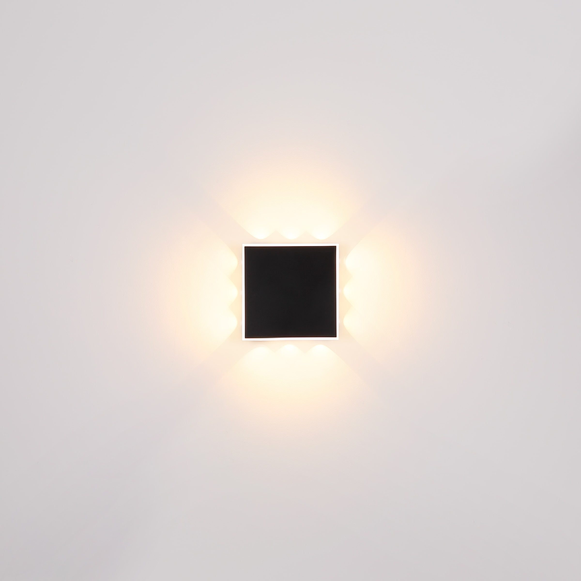 GLOBO LIGHTING LED Wandleuchte »SAIDY«, Leuchtmittel LED-Modul | LED fest integriert, Wandlampe/Metall/schwarz/3000K/Flur/Wohnzimmer/ BxH: 250x90mm
