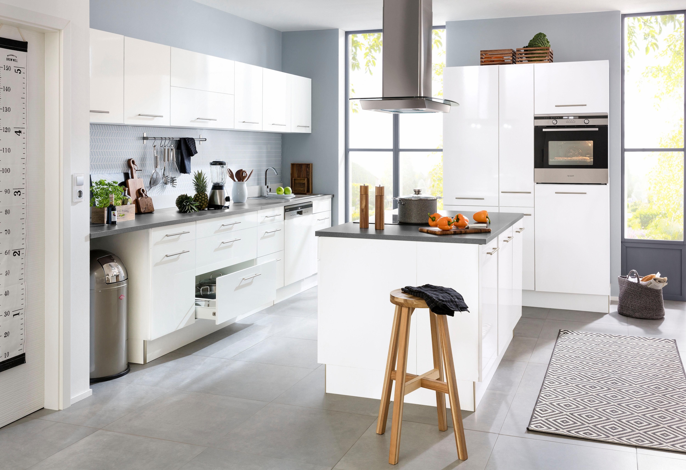 wiho Küchen Spülenschrank »Ela«, Breite 50 cm, höhenverstellbare Füße