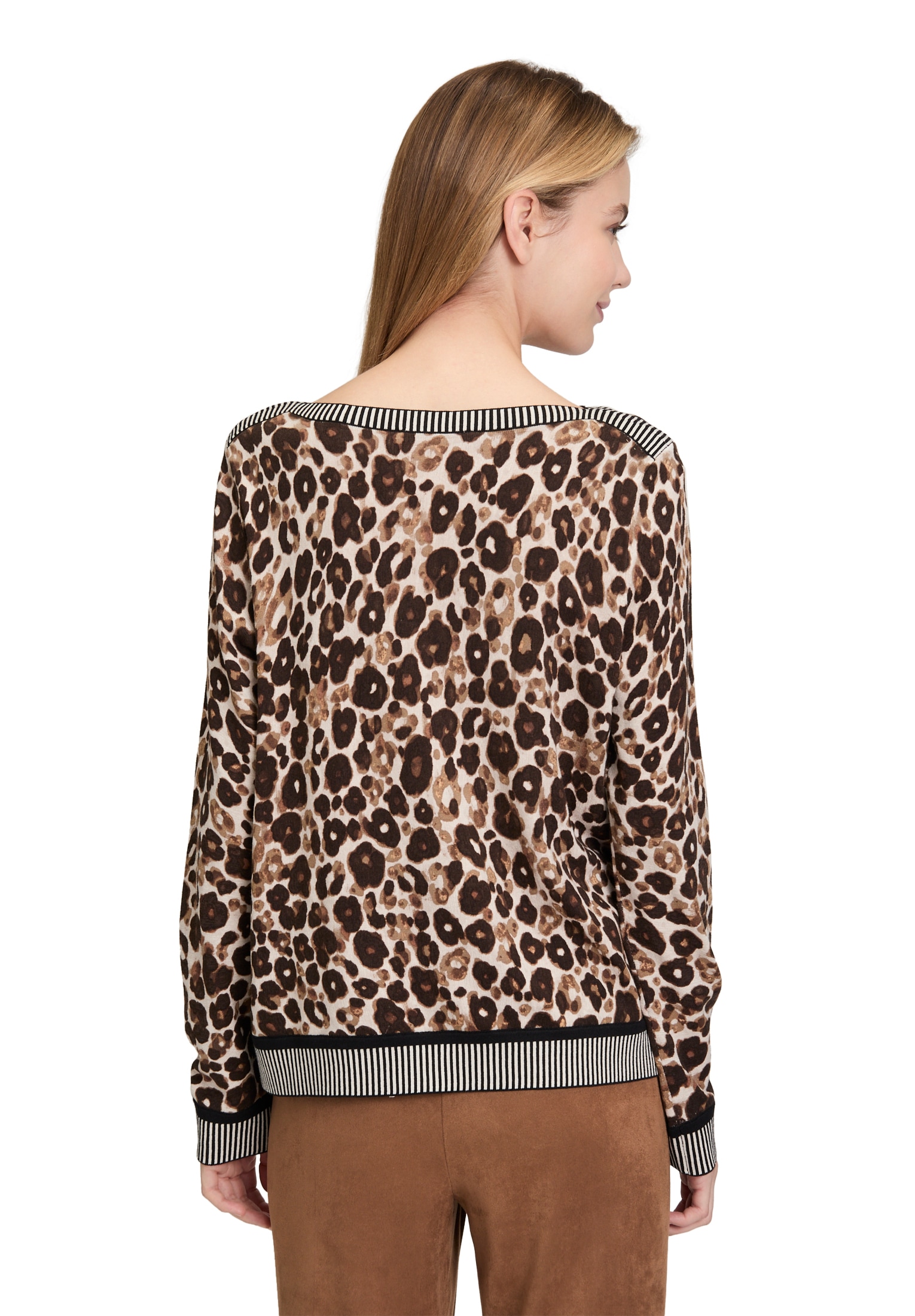 Betty Barclay Strickpullover »Damen Strickpullover mit Animalprint« 1 Stk. tlg.
