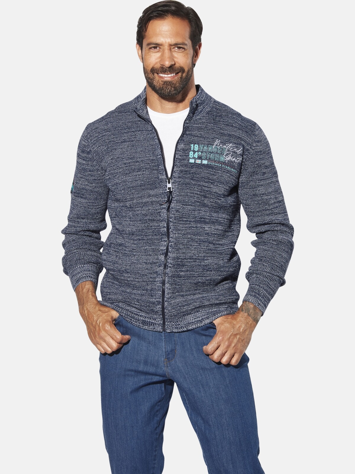 Jan Vanderstorm Strickjacke "Strickjacke AKSELLUND" günstig online kaufen