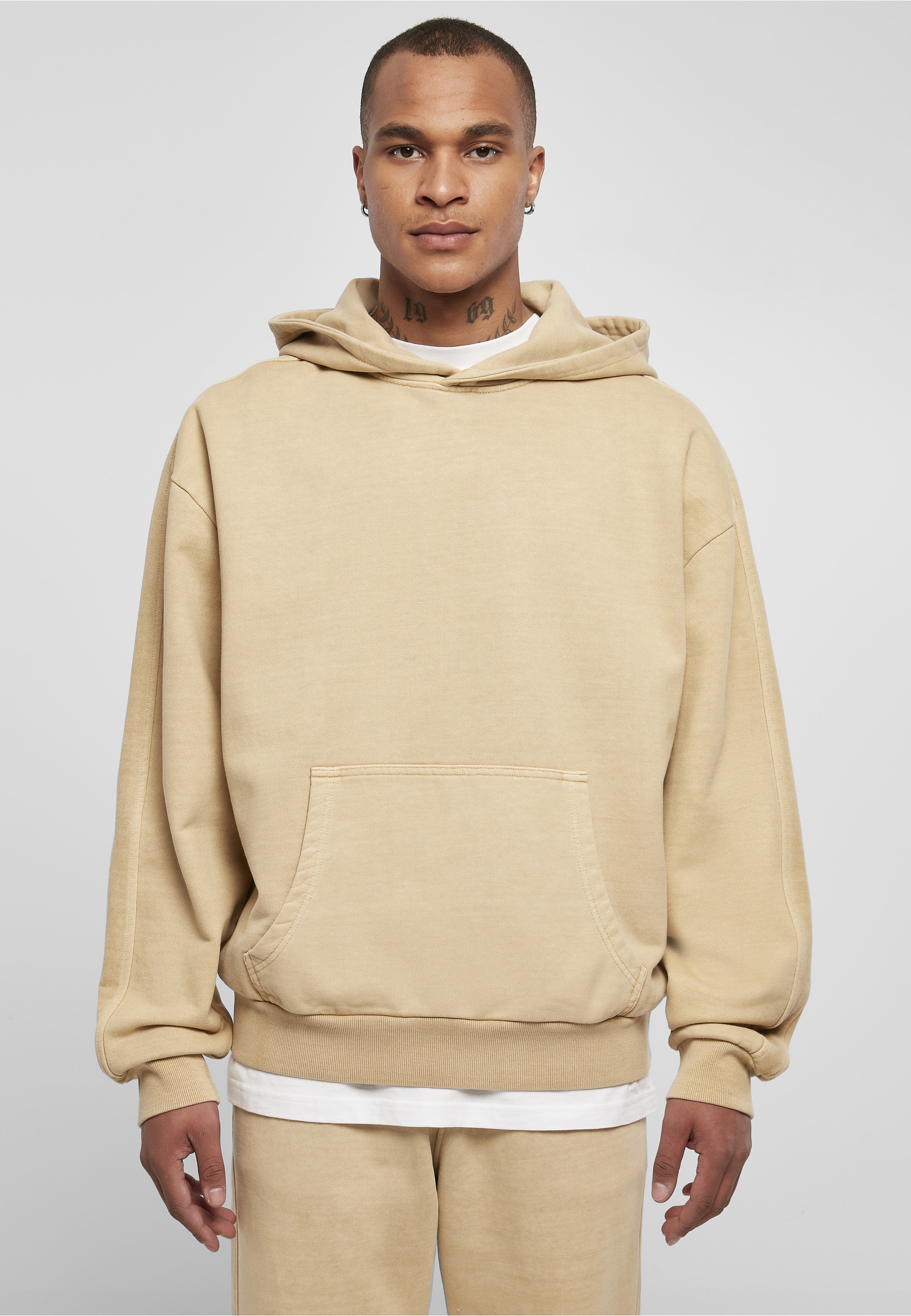 URBAN CLASSICS Kapuzenpullover »Urban Classics Herren Heavy Terry Garment Dye Hoody« 1 Stk.