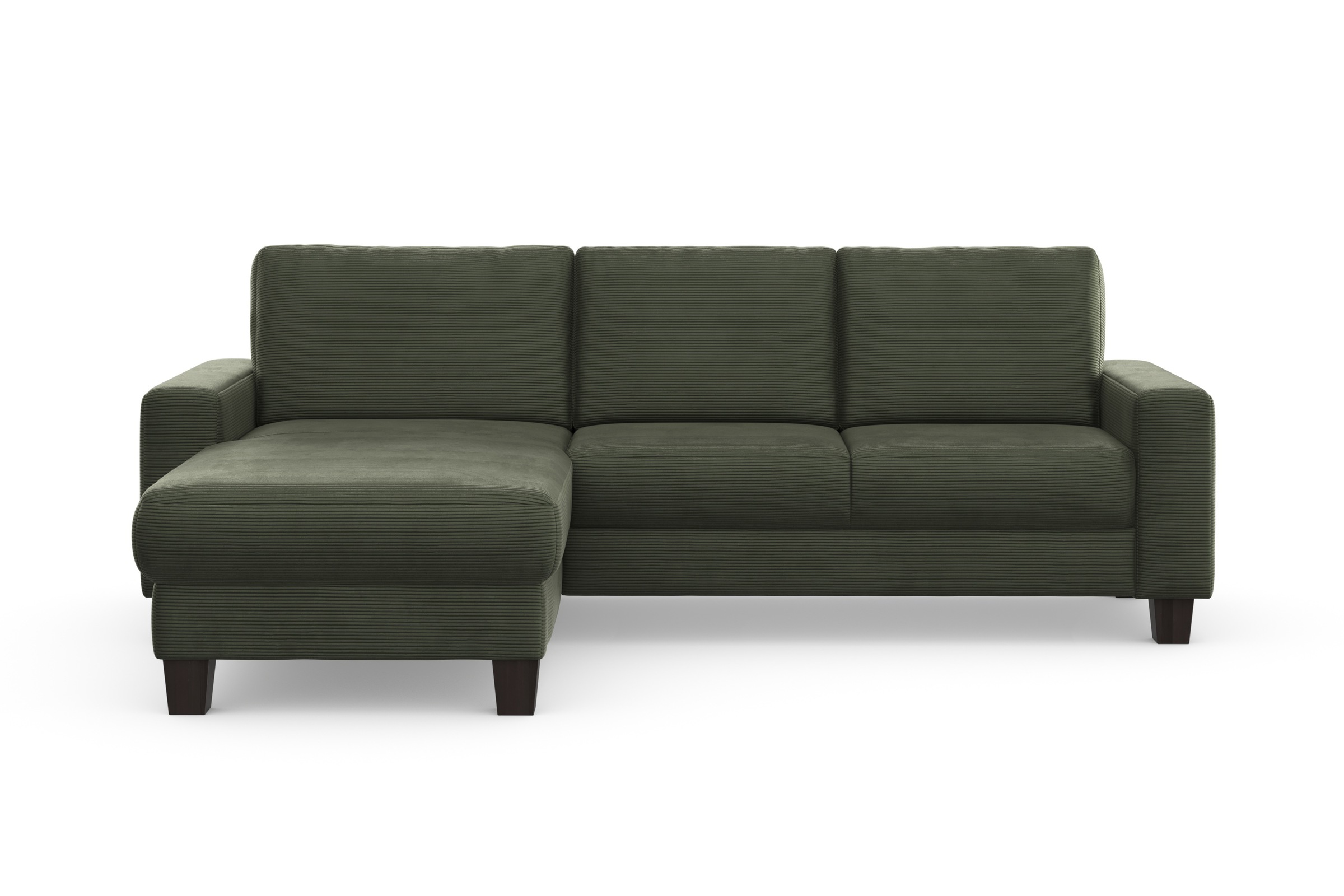 Home affaire Ecksofa »Summer L-Form«, mit Recamiere, mit oder ohne Bettfunktion und Bettkasten, Cord-Bezug