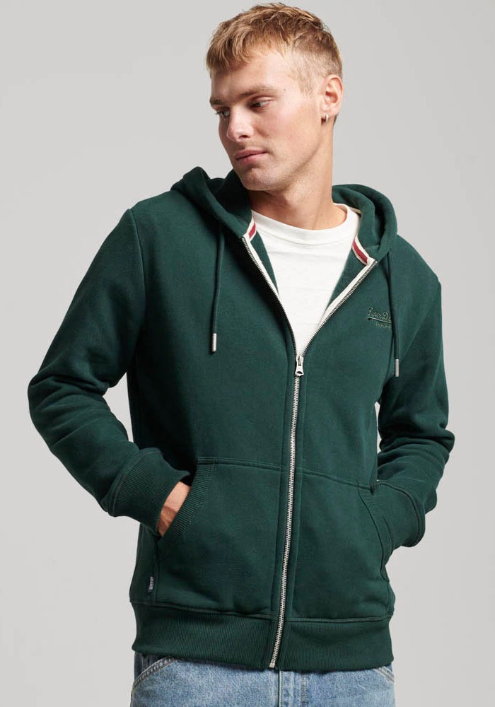 Superdry Kapuzensweatjacke "ESSENTIAL LOGO ZIP HOODIE" günstig online kaufen