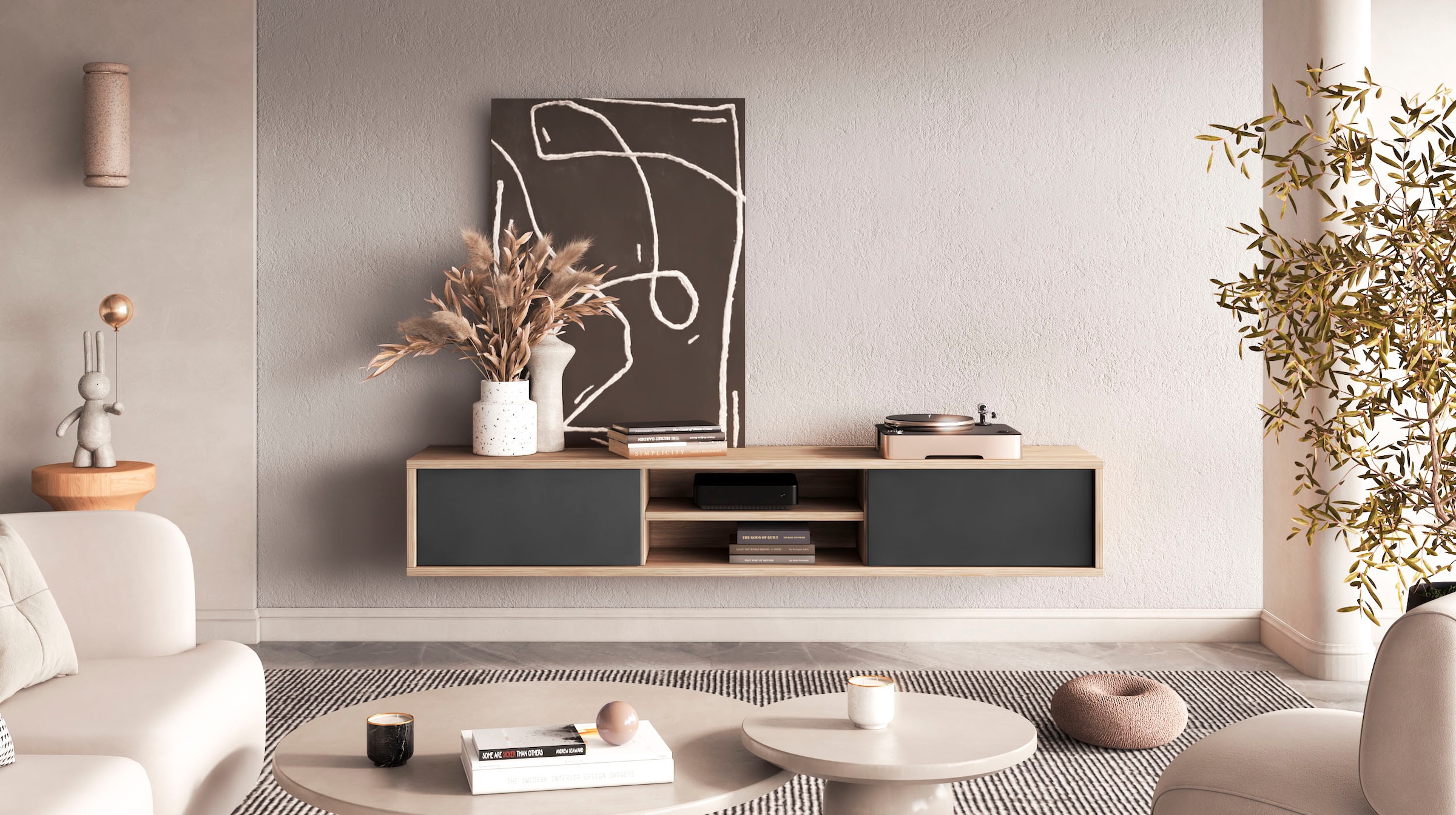 INOSIGN Lowboard »Frida«, Hängend oder stehend montierbar