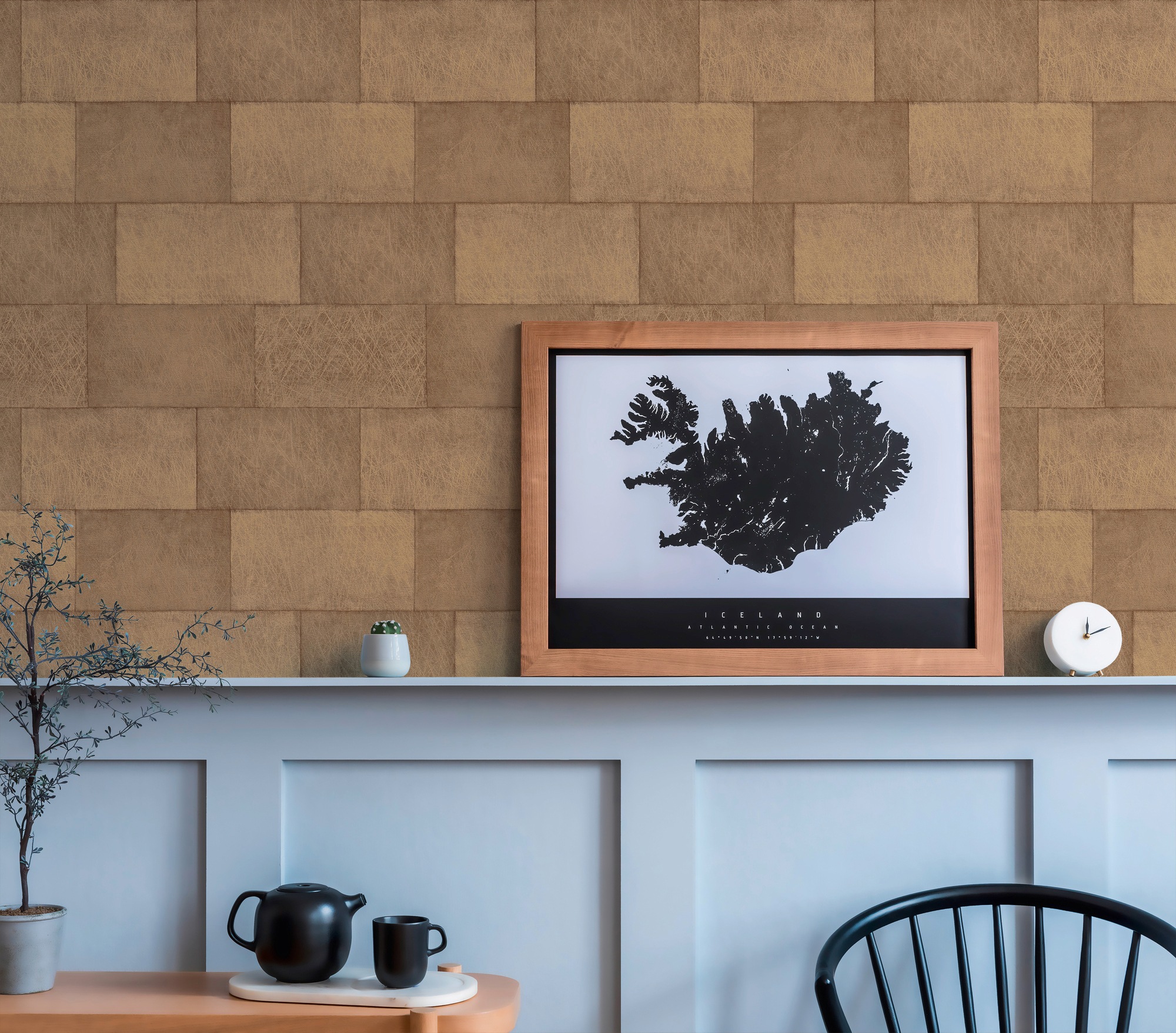 living walls Vliestapete »Titanium« Motiv | Steinoptik | gemustert leicht strukturiert Moderne Tapete Steinoptik Tapeten Wohnzimmer Schlafzimmer Küche Flur