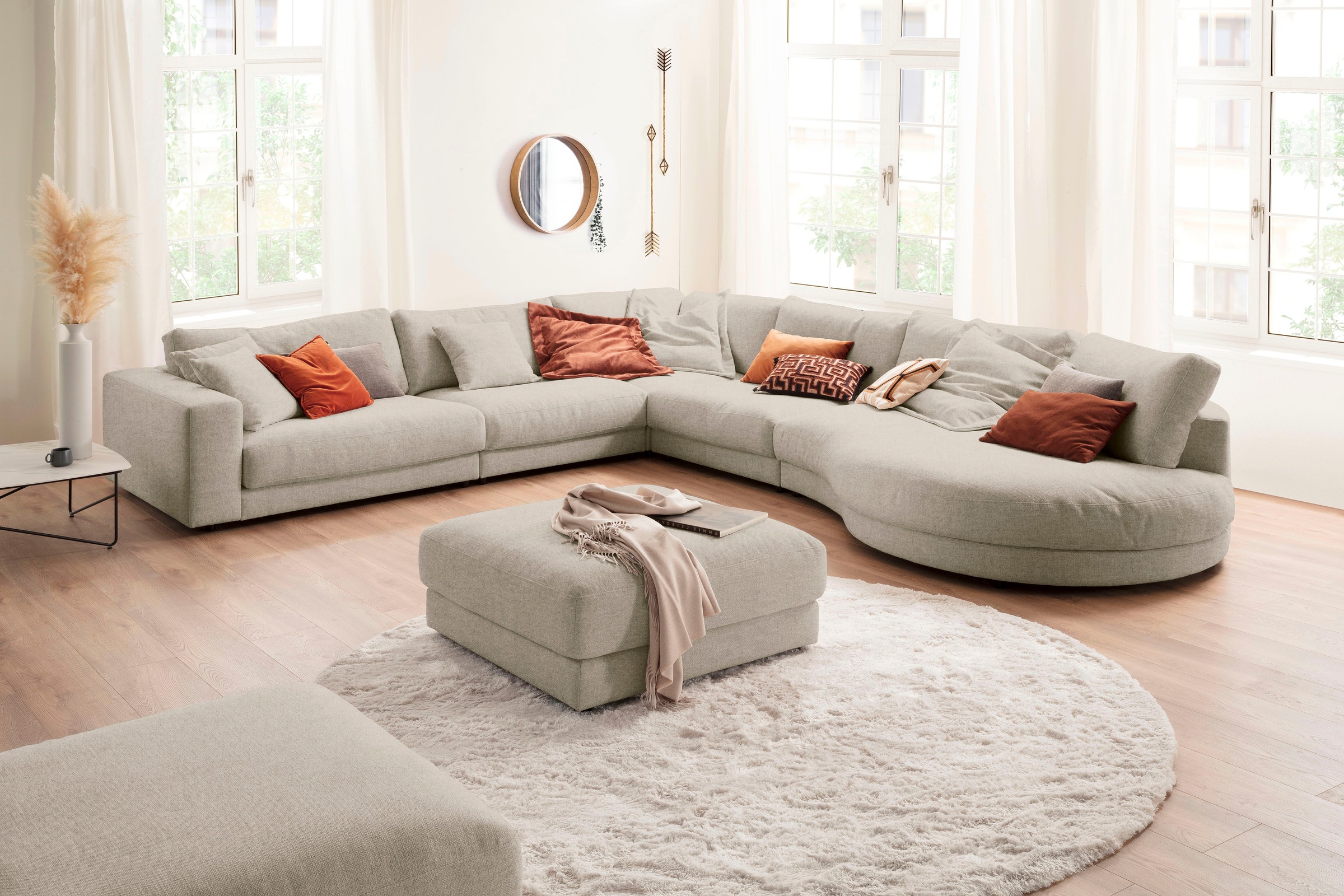 3C Candy Ecksofa "Enisa II, bequem und komfortabel, Mega Familiensofa, L-Fo günstig online kaufen
