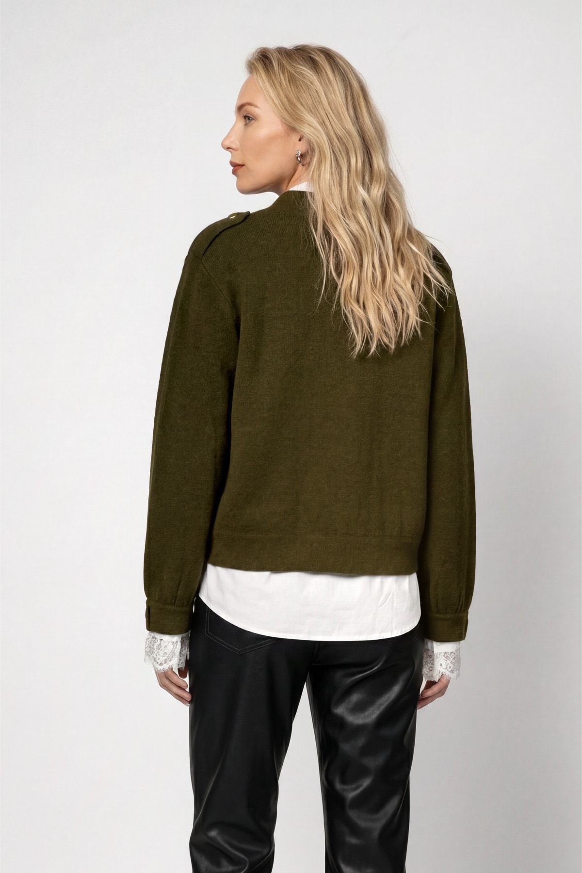 Monari Strickjacke »Jacke Strickiacke Knöpfe« Regular fit mit Schmuckknöpfen