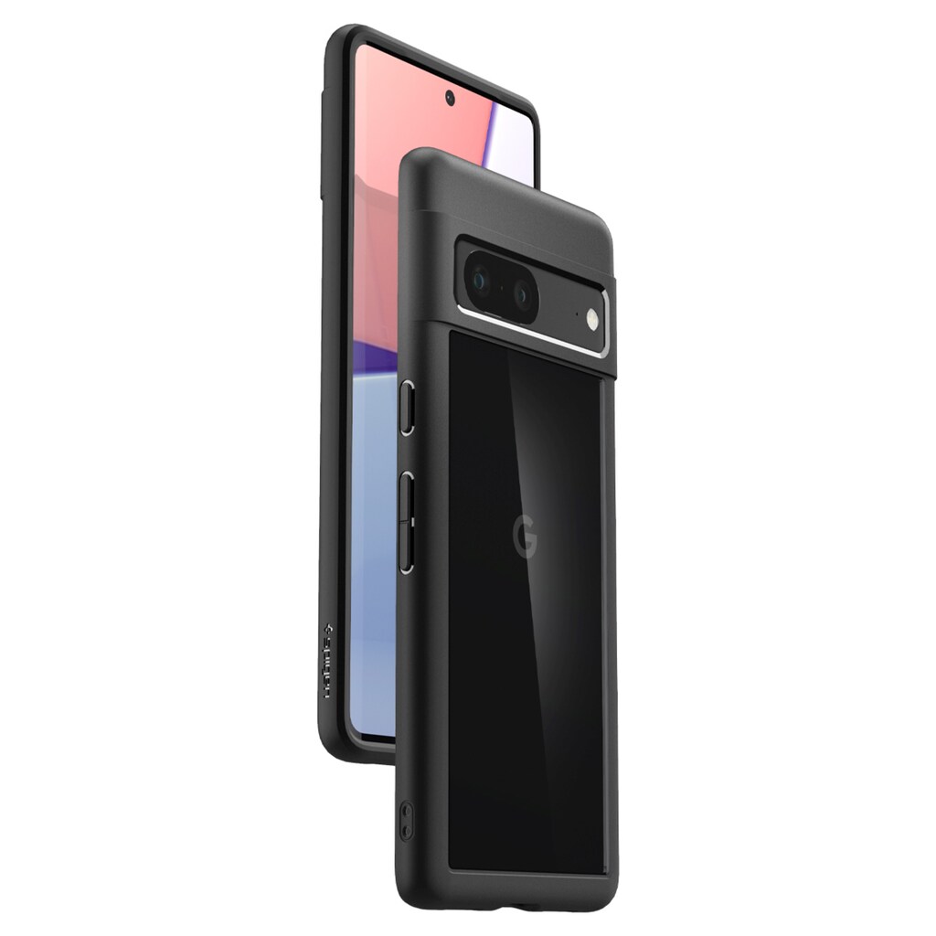 Spigen Backcover »Spigen Ultra Hybrid for Pixel 7 matt black«, Google Pixel 7