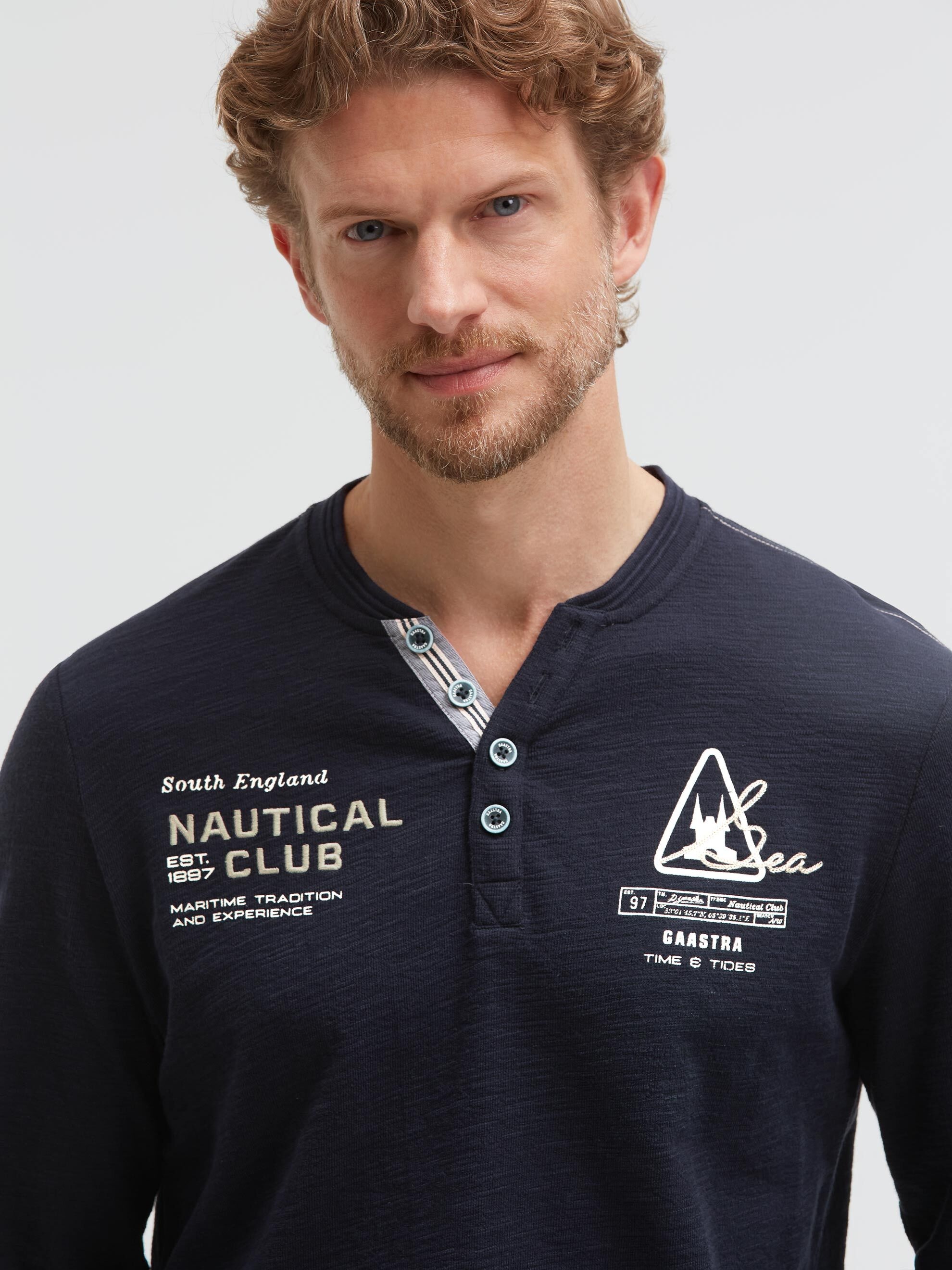 Gaastra Henleyshirt mit Knopfleiste
