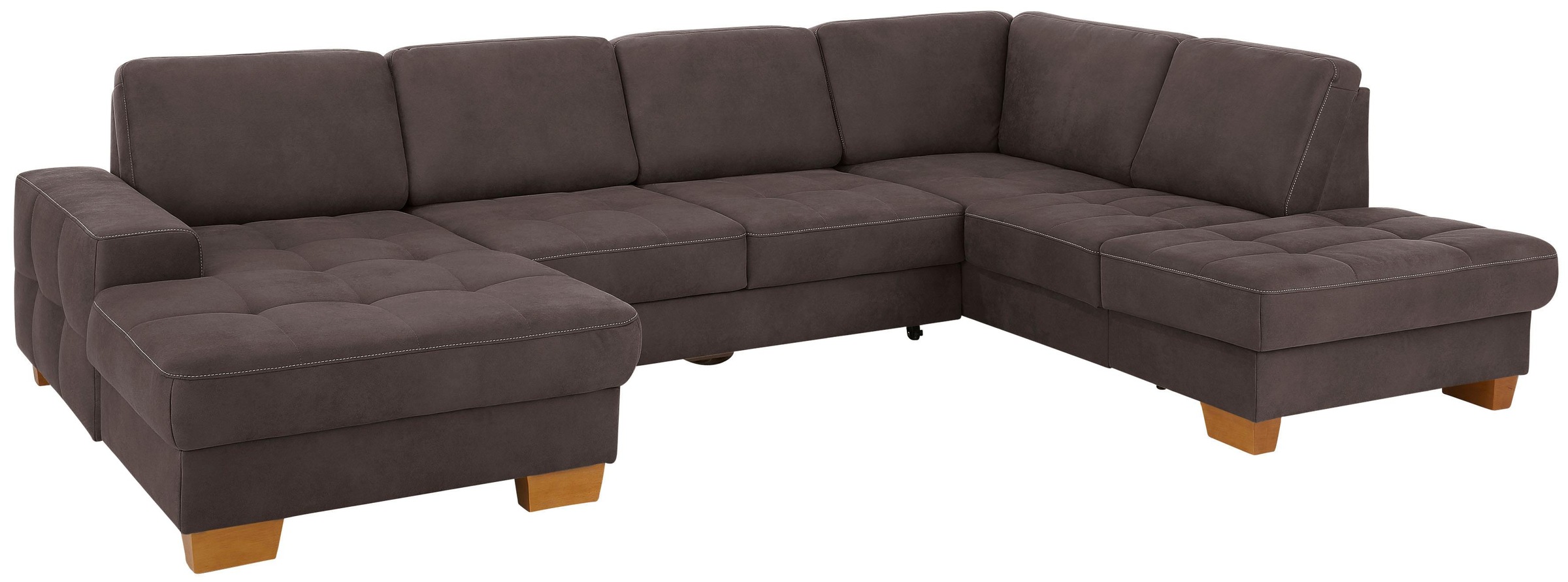 Home affaire Wohnlandschaft "Puccini U-Form" mit Federkern, Sitztiefenverst günstig online kaufen