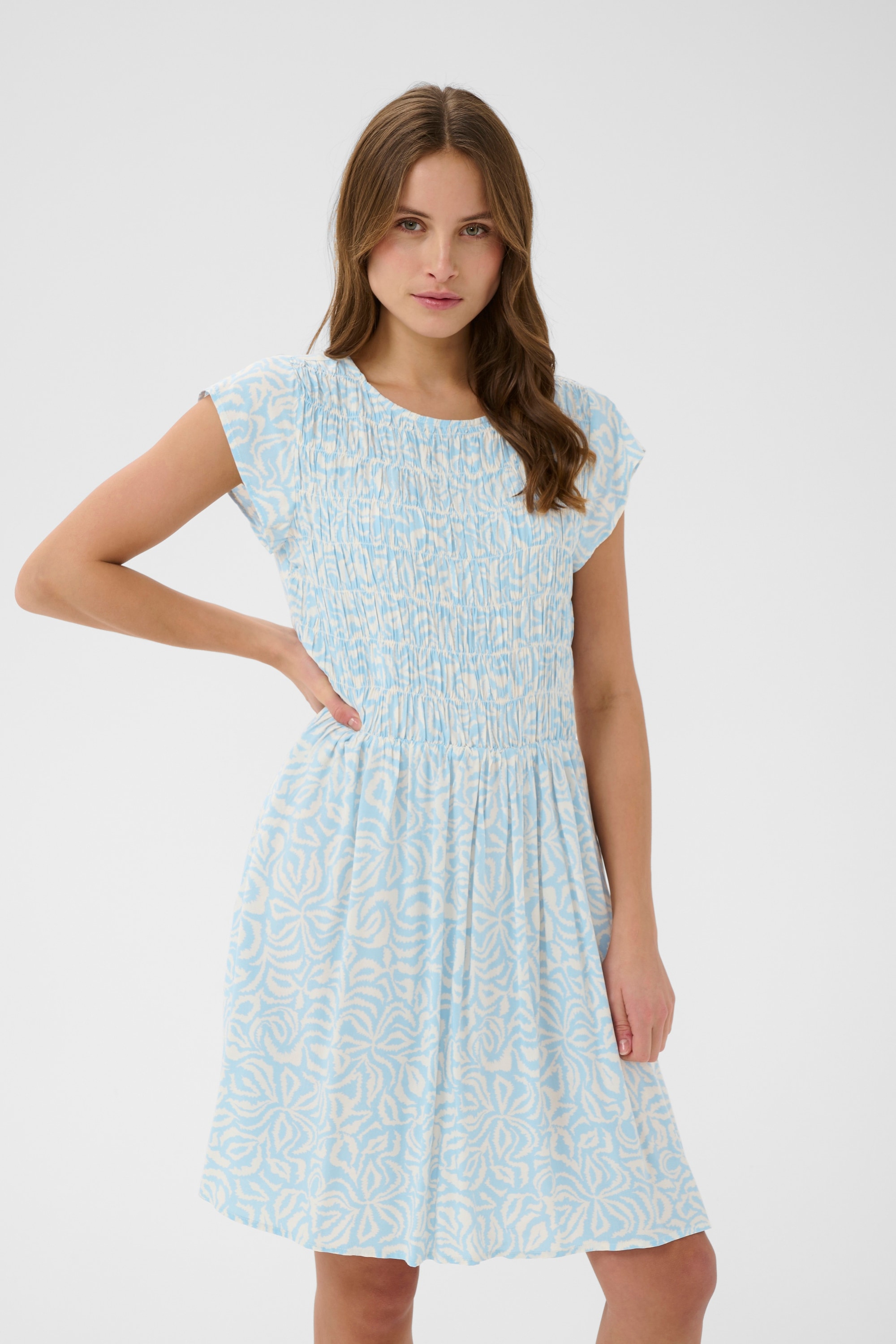 Saint Tropez Midikleid »Damen Kleid GislaSZ«