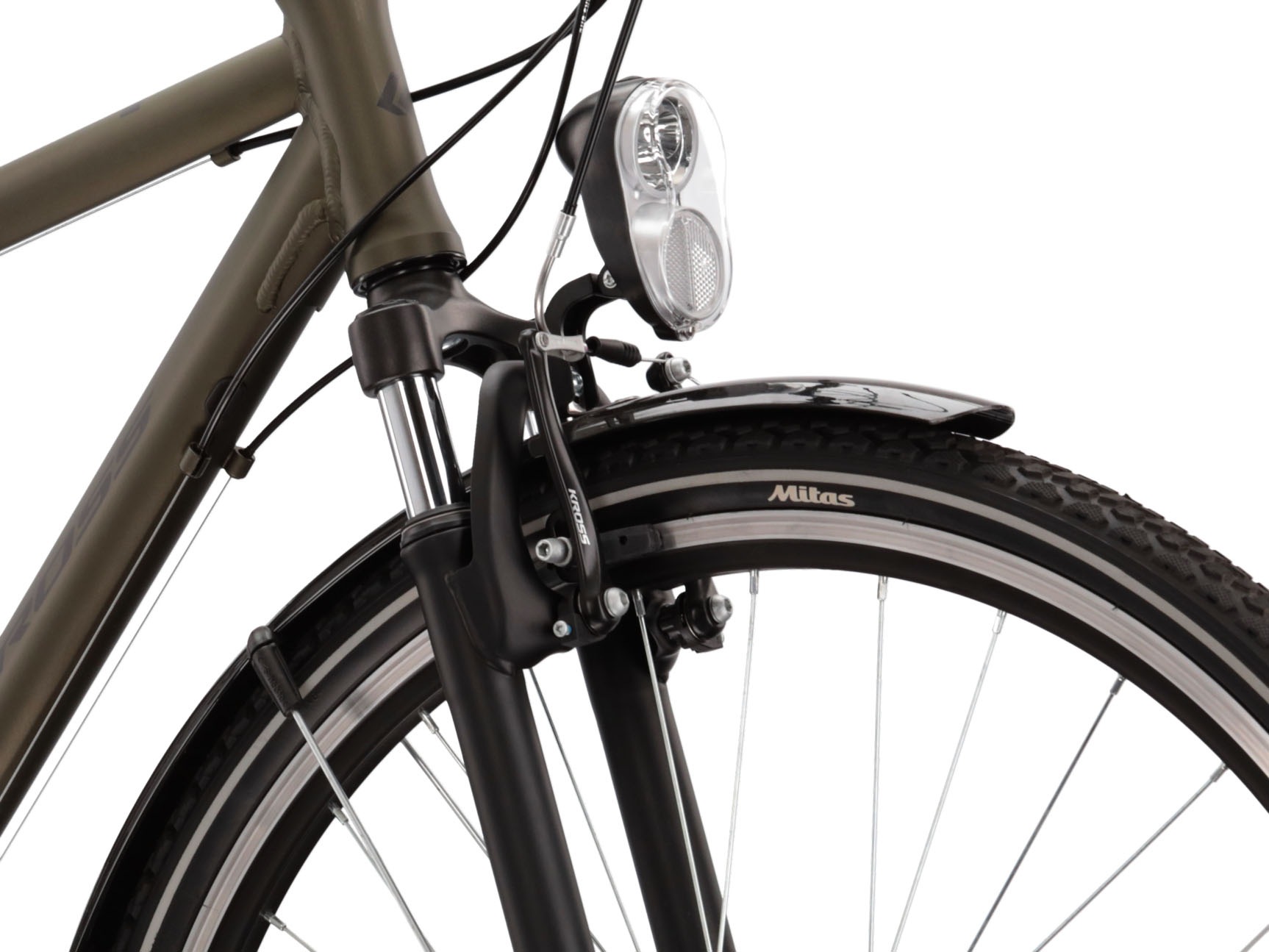 Kross Trekkingrad »KROSS Trekkingrad Trans 1.0 28" khaki«, 21 Gang, RDM41 Schaltwerk, Kettenschaltung