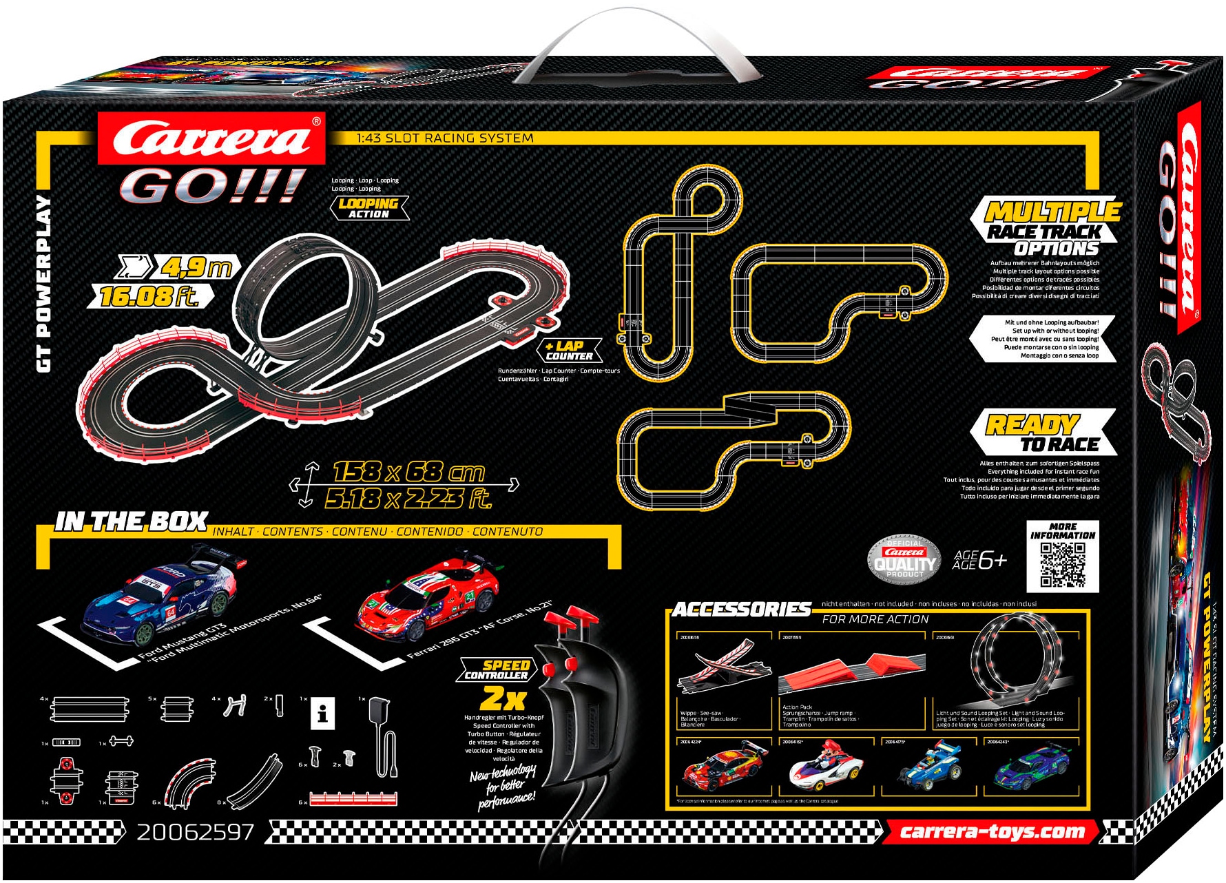 Carrera® Autorennbahn »Carrera GO!!! GT Powerplay«