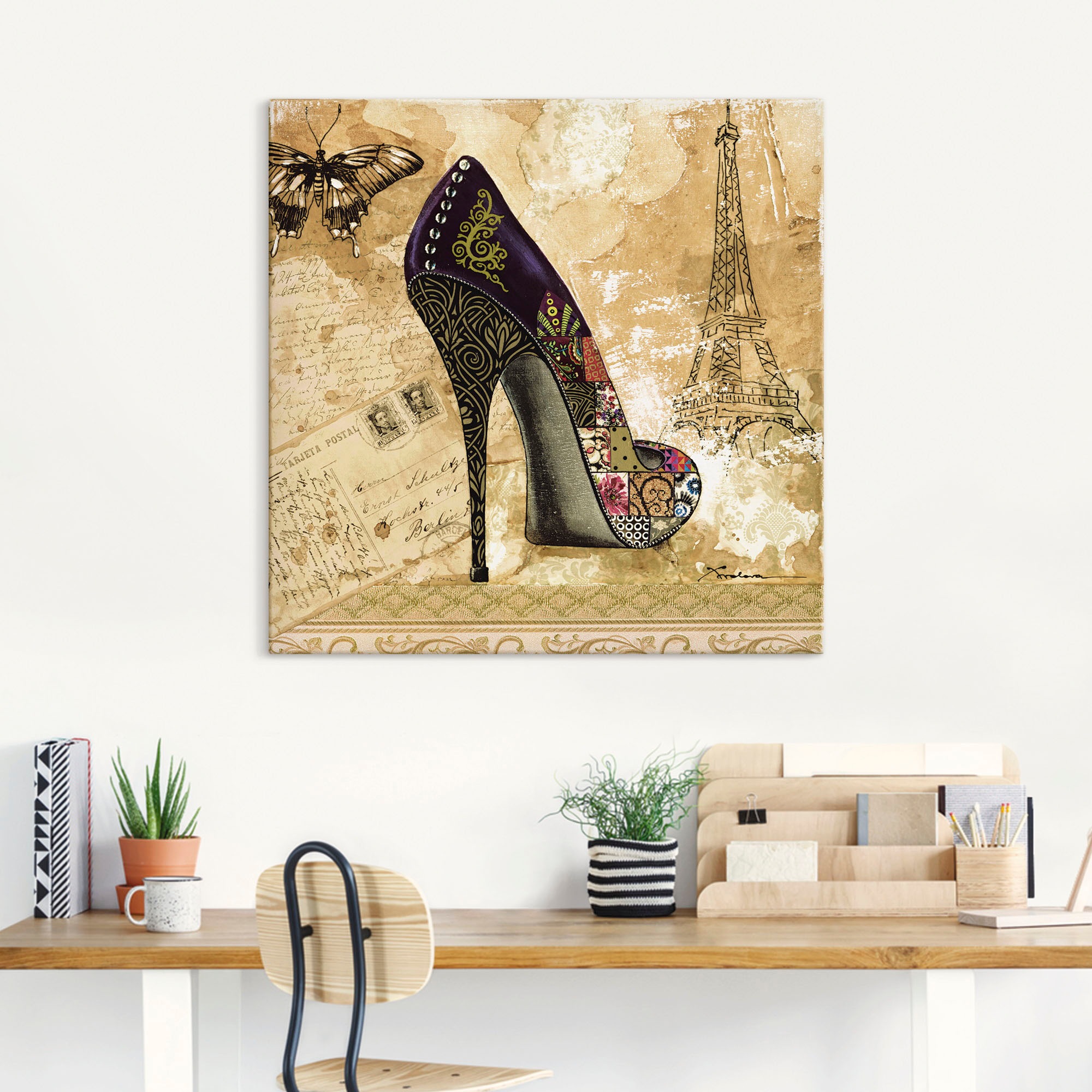 Artland Wandbild »Veränderliche Zeiten IV - Stiletto«, Modebilder, (1 St.), als Alubild, Leinwandbild, Wandaufkleber oder Poster in versch. Größen