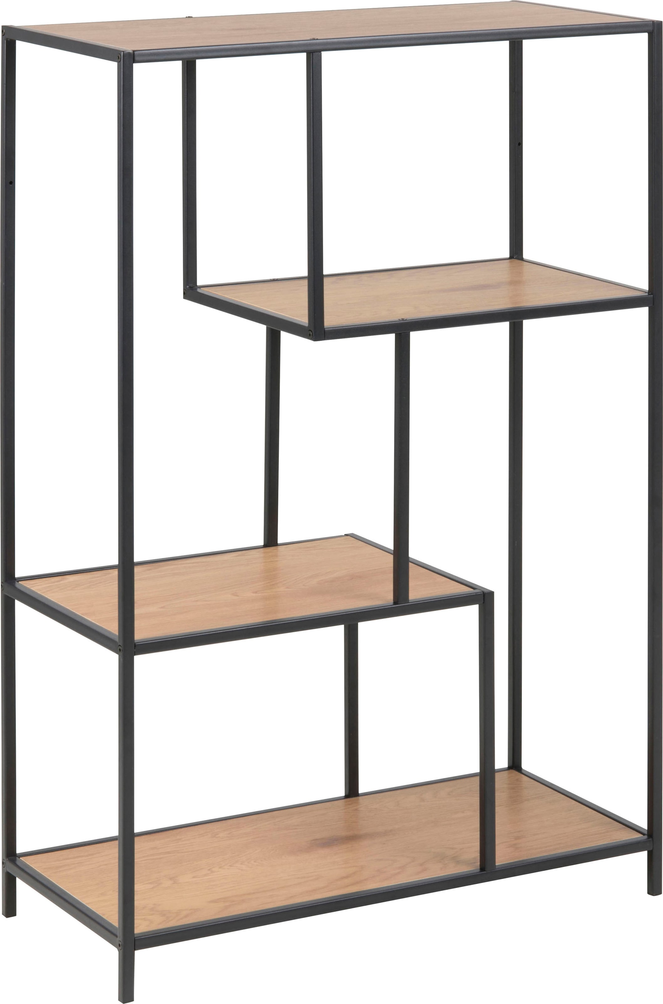 ACTONA GROUP Bücherregal, Metallgestell, 3 cm und bestellen | asymmetrischen 114 BAUR Höhe Details, Einlegeböden