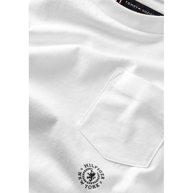 Tommy Hilfiger T-Shirt »CREST LOGO POCKET TEE S/S«, mit Brusttasche kaufen  | BAUR