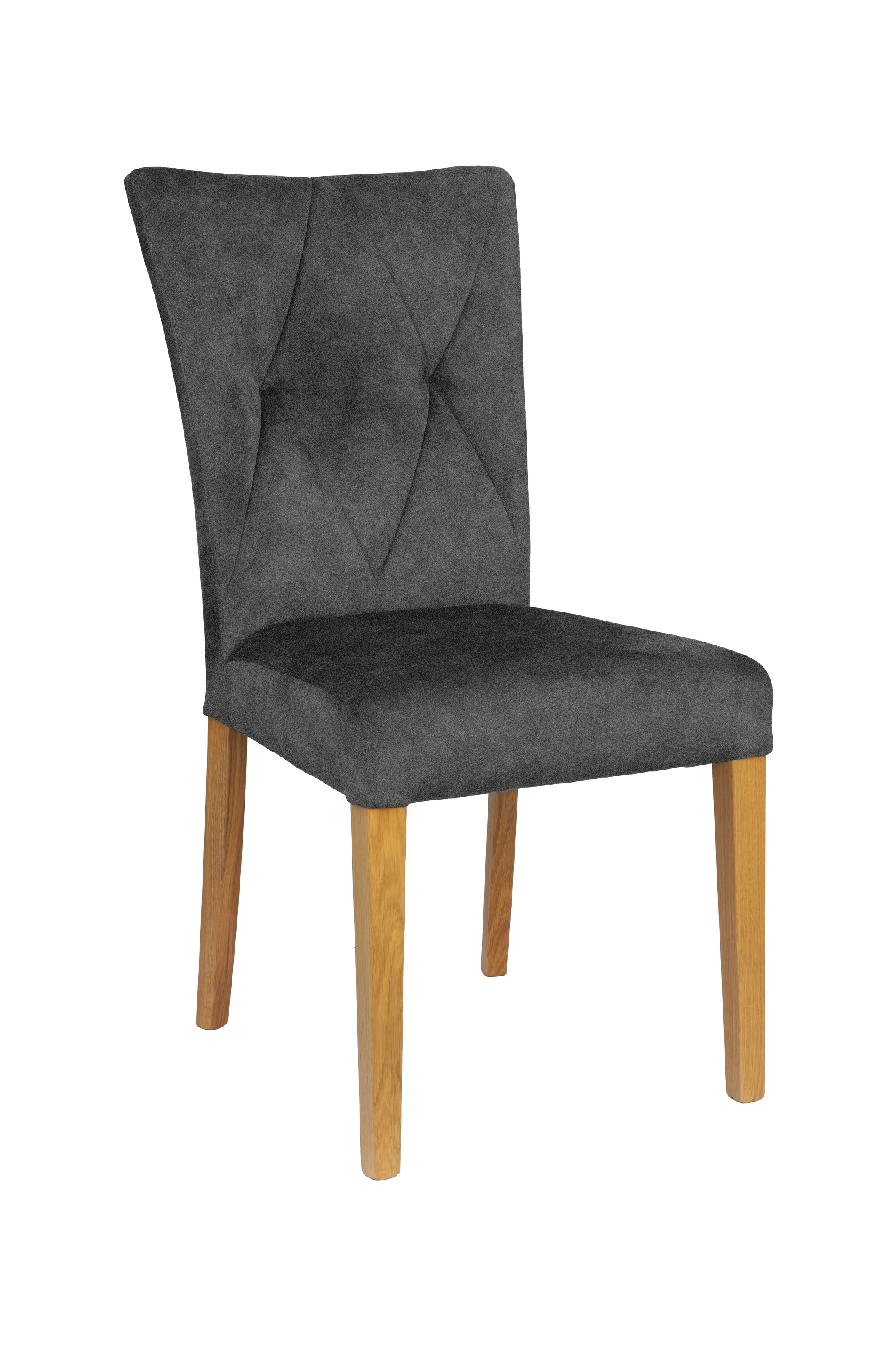 Home affaire 4-Fußstuhl "Diamond" (Set) 2 Stk. Samtvelours Sitz und Ruecken günstig online kaufen