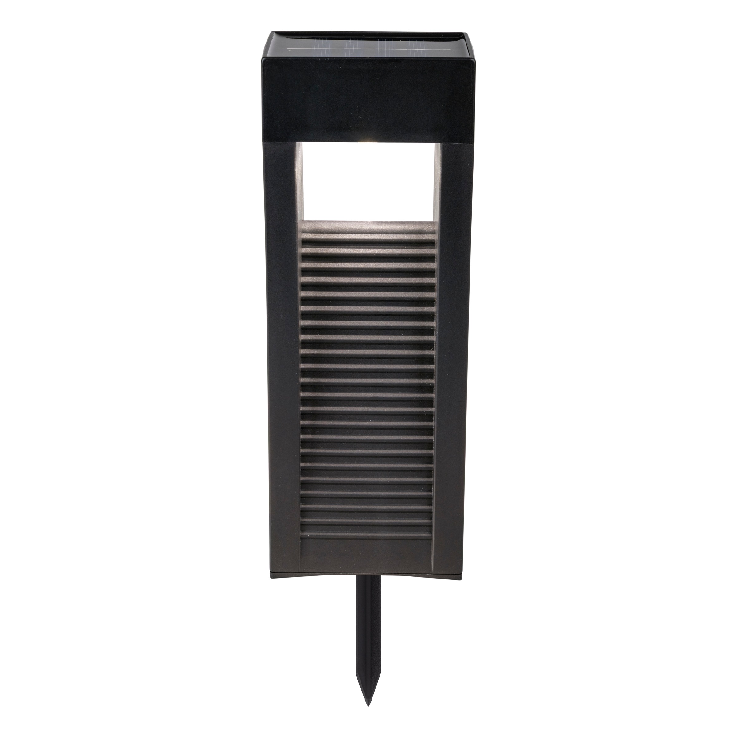 näve LED Solarleuchte »Pulheim« LED-Modul 1 Stk. Warmweiß 4er-Set Dekoleuchten inkl. Erdspieß, schwarz, LED warmweiß, H: 22,3cm