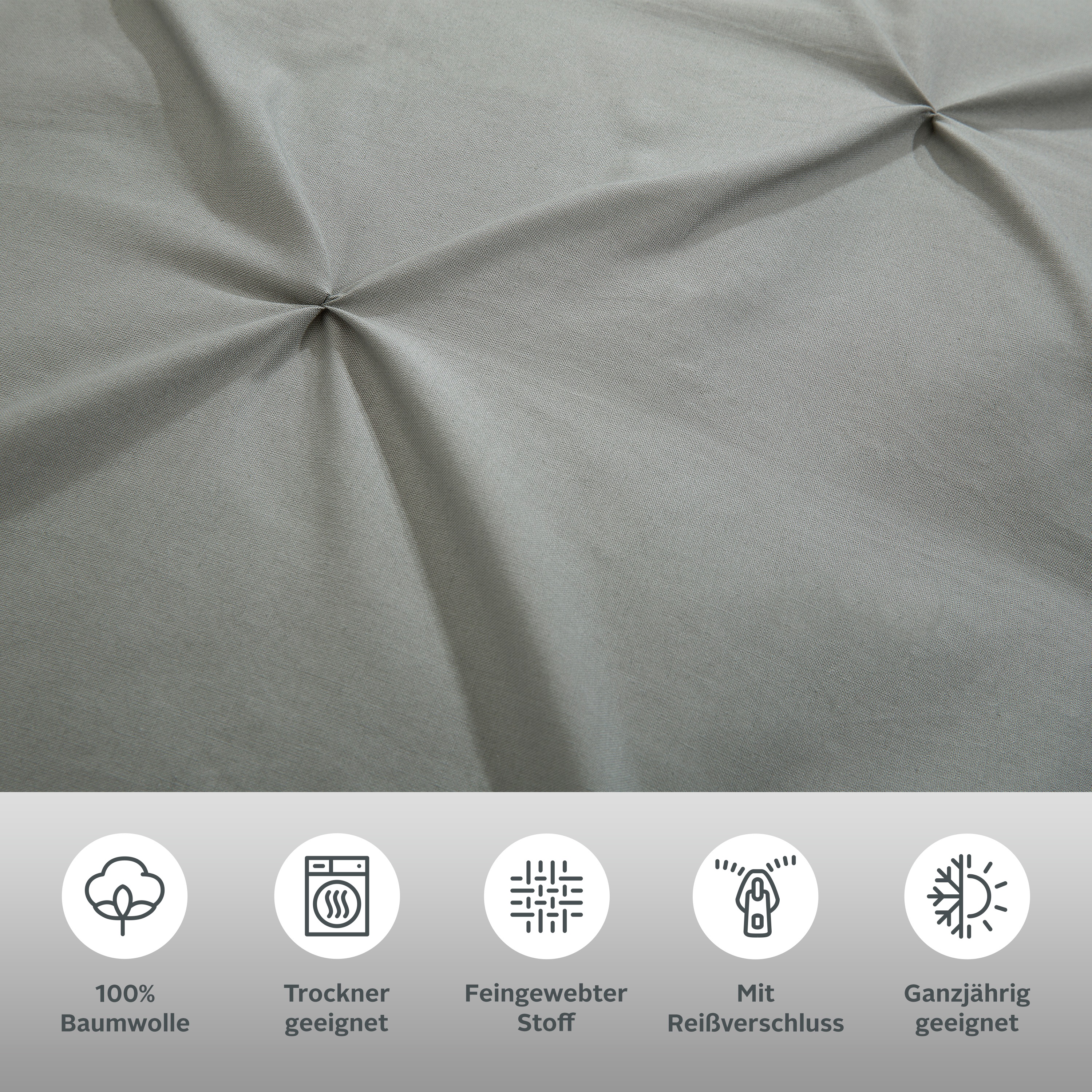 Thumbnail - Home affaire Bettwäsche "Elliant in Gr. 135x200 oder 155x220 cm" 2 Stk. tlg. Bettwäsche aus Baumwolle, elegante Bettwäsc...