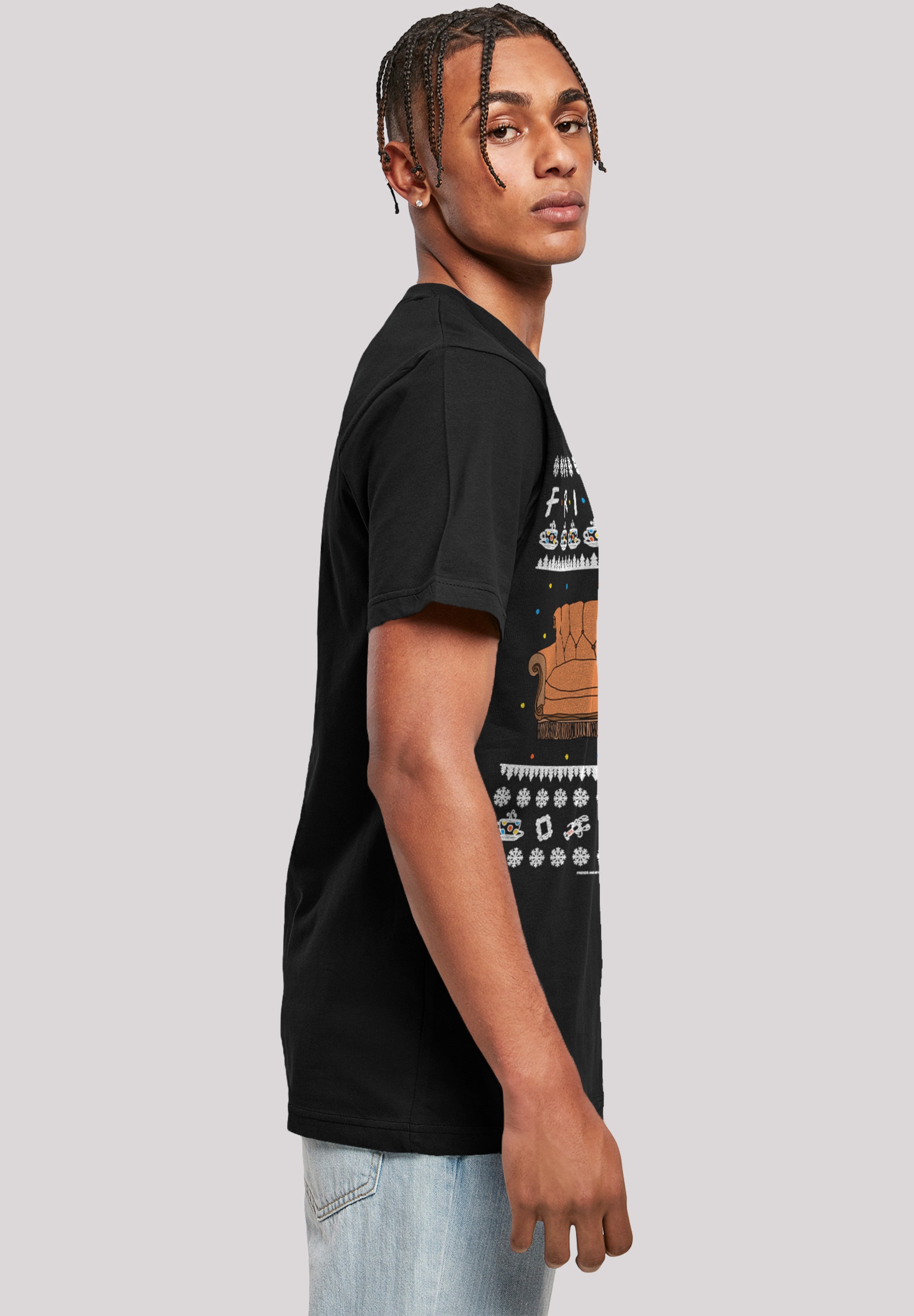 F4NT4STIC T-Shirt »FRIENDS TV Serie Fair Isle Couch«, Herren,Premium Merch,Regular-Fit,Basic,Bedruckt