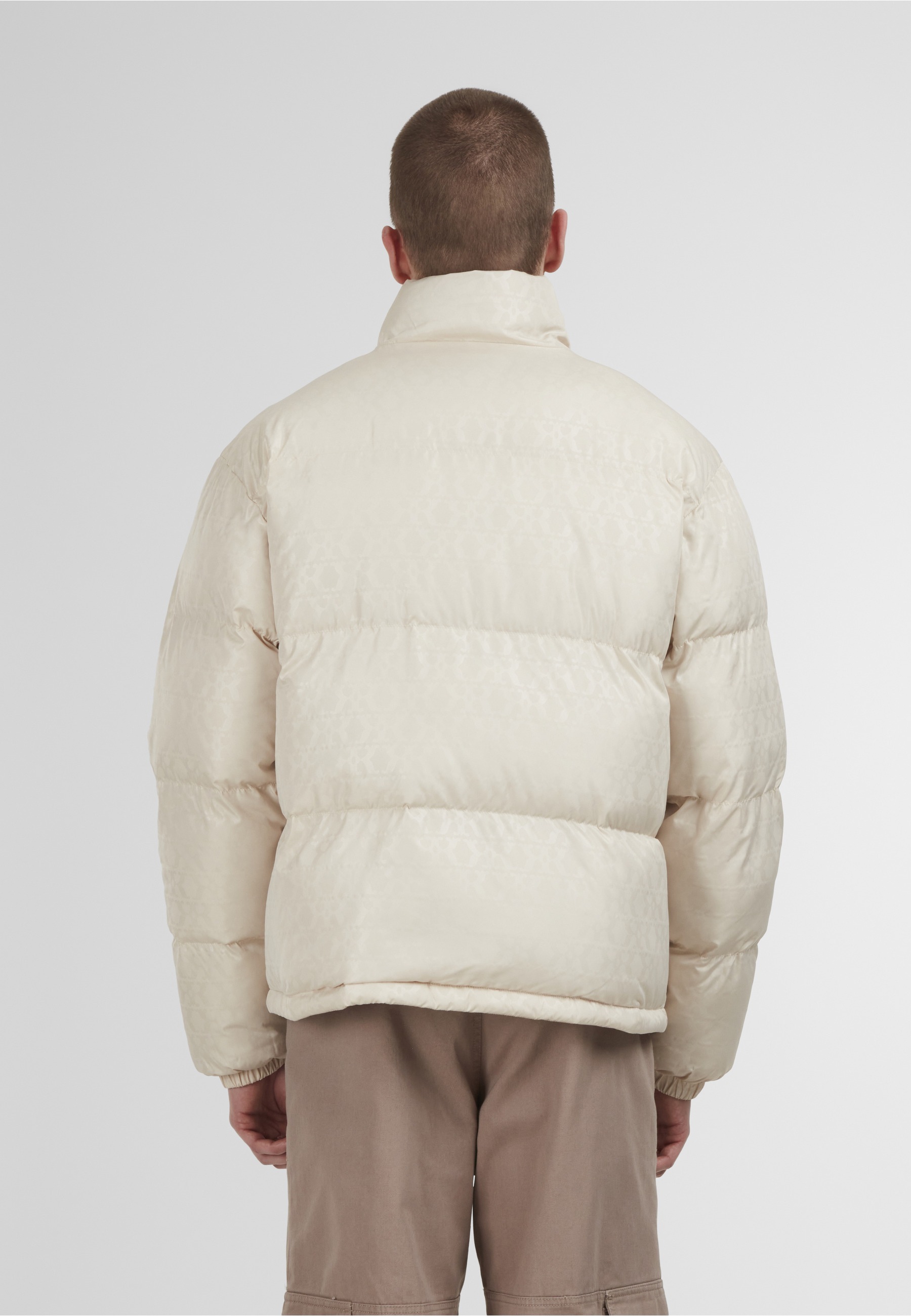 Karl Kani Aop Signature Puffer Jacket Mens Light Sand Size L 3