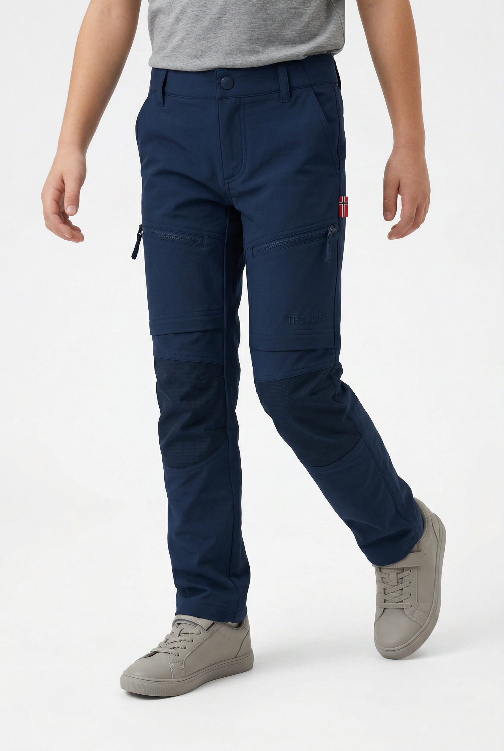 TROLLKIDS Zip-off-Hose "Kids Nordfjord Zip-off Pants Slim Fit" abzippbare Hosenbeine, mit Verstärkungen an Knien und Gesäß