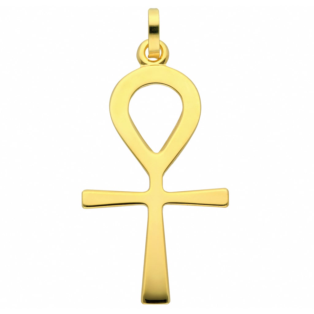 Adelia´s Kette mit Anhänger »585 Gold Kreuz Anhänger Lebenszeichen« Schmuckset Set mit Halskette