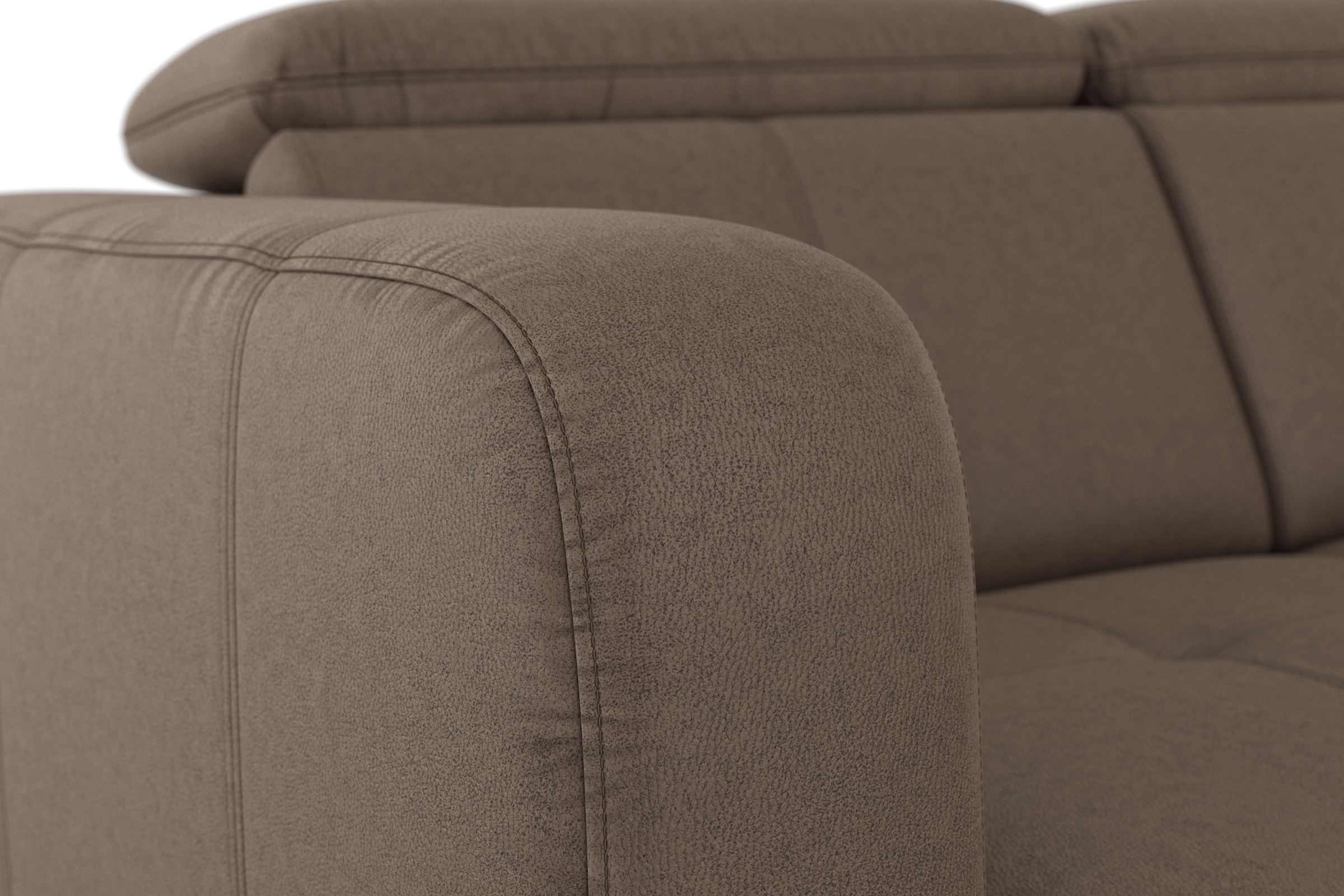 sit&more Ecksofa »Belluci L-Form«, inklusive Federkern, wahlweise mit Bettfunktion und Bettkasten
