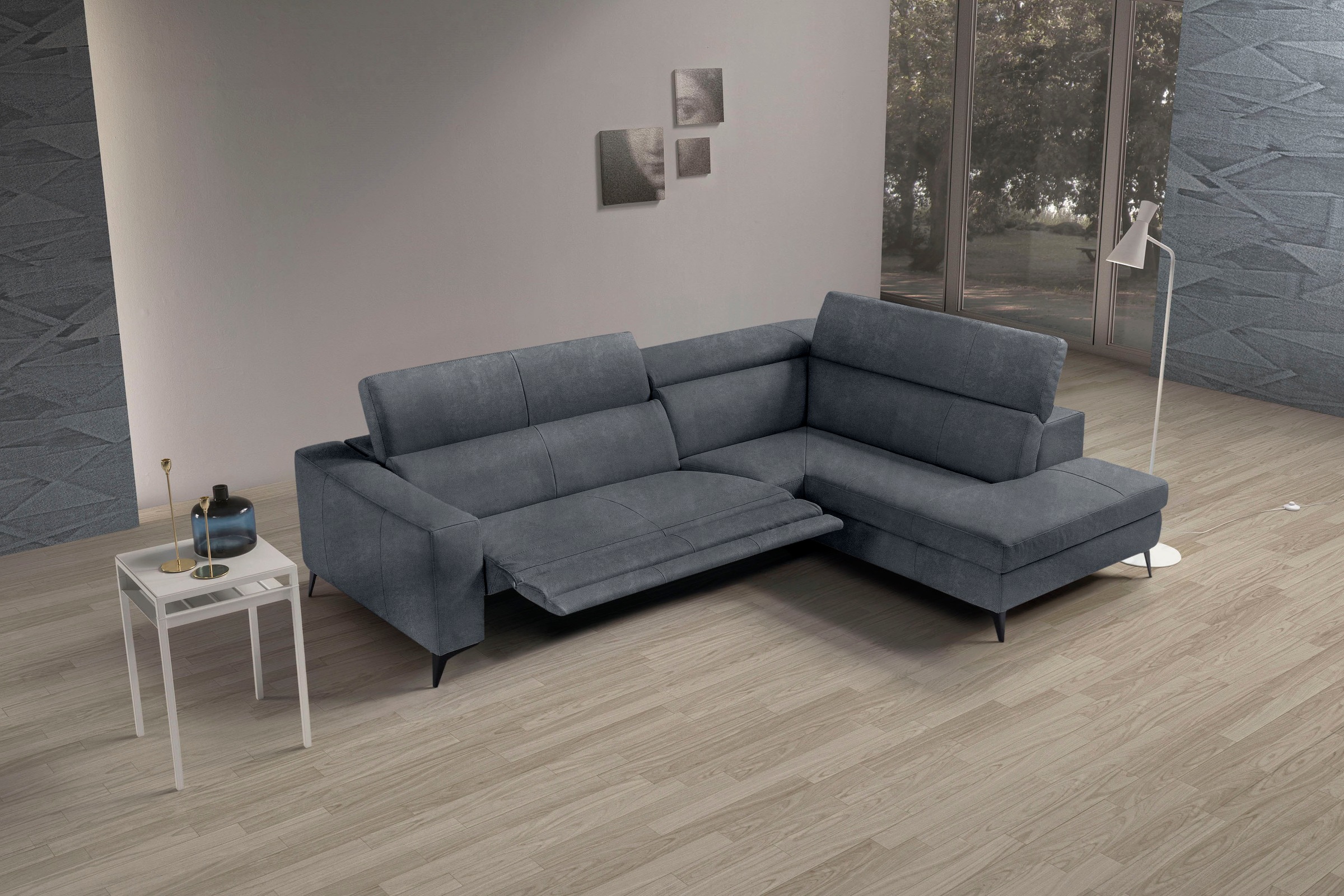 Egoitaliano Ecksofa "Edith, Designsofa mit hohem Sitzkomfort, L-Form", inkl günstig online kaufen