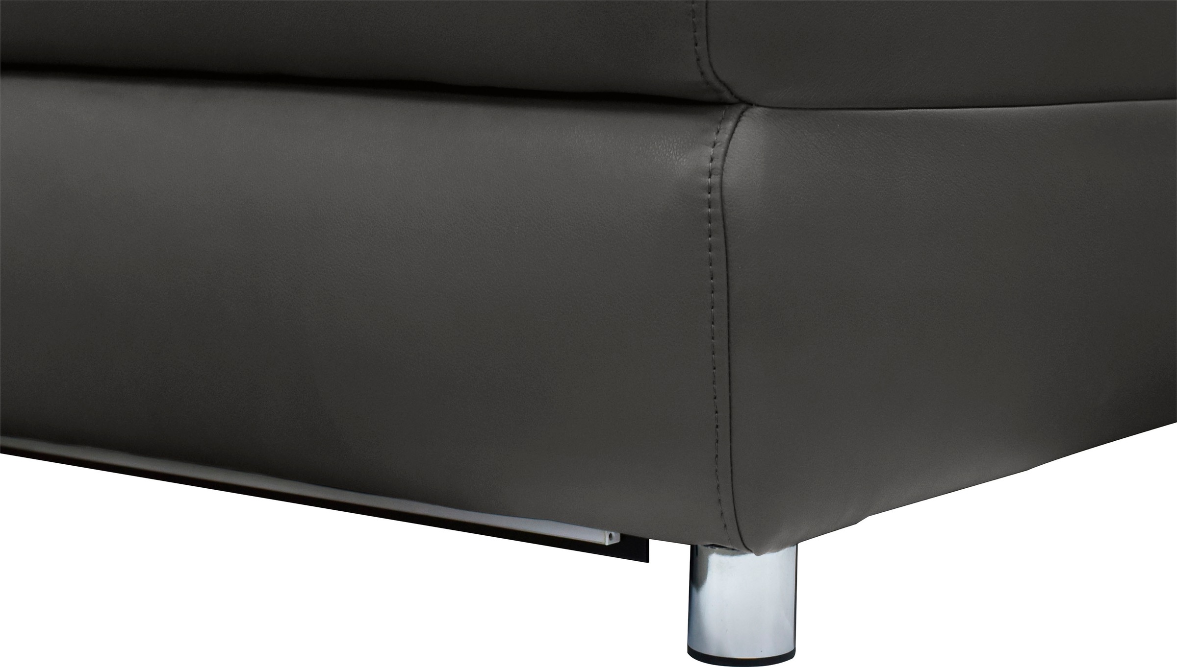 Places of Style Ecksofa »Pareli, L-Form, 259cm,m. Recamiere, Echtleder, Kunstleder, Webstoff«, man. o. elektr. Relaxfunktion, USB/Kopfteilverstellg u. LED