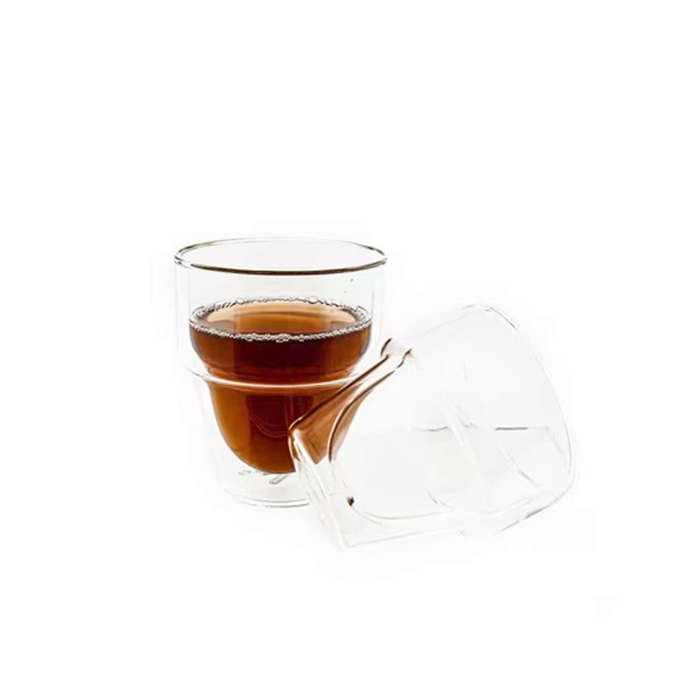 Mulex Latte-Macchiato-Glas »Mulex Gläser Set Duo Large«, (Set, 2 tlg., 2tlg. Gläser Set, je 350 ml), doppelwandiges Trinkglas ideal f. Kaffee, Cappuccino, Latte Macchiatto