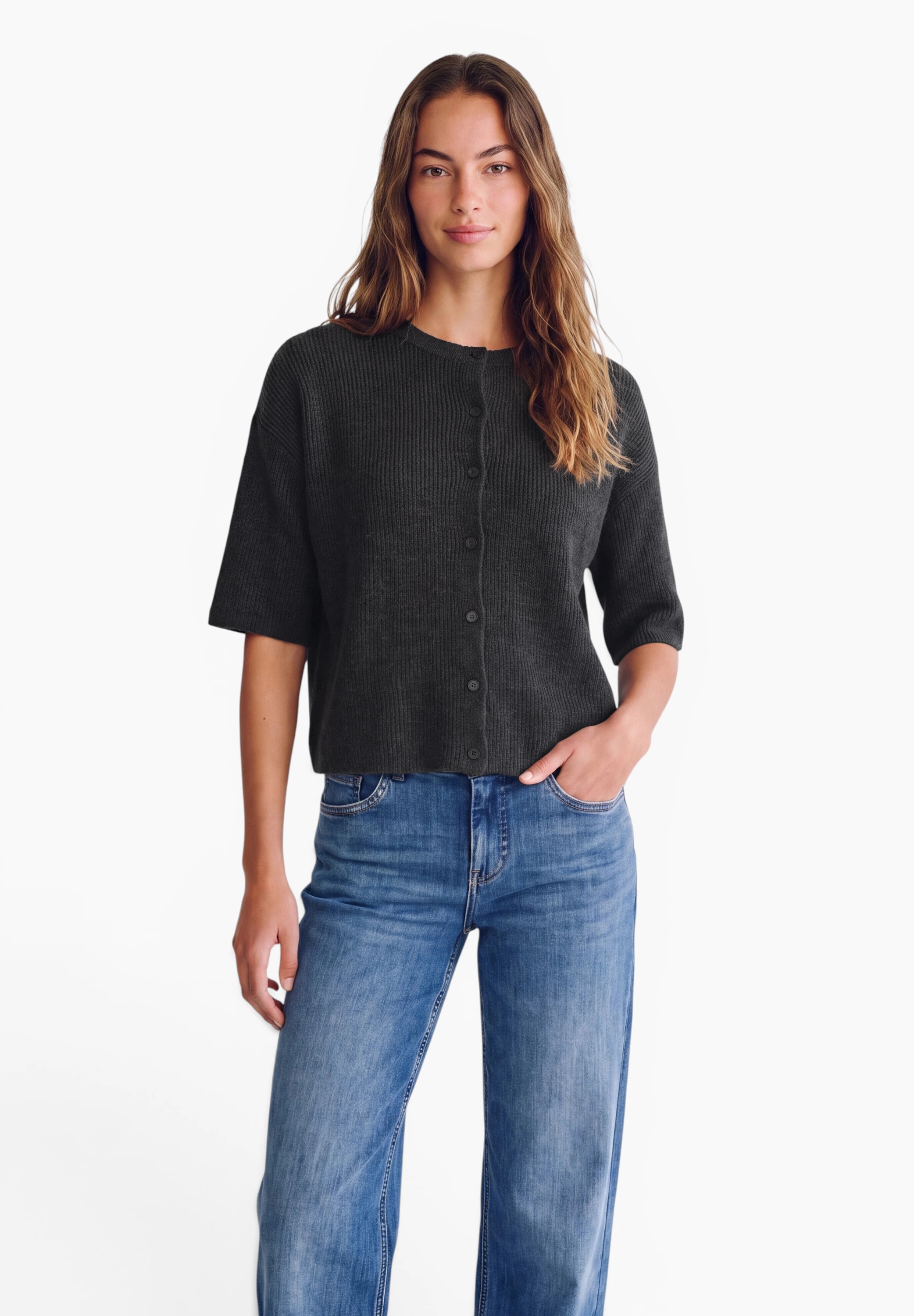 STREET ONE STUDIO Cardigan mit Knopfleiste