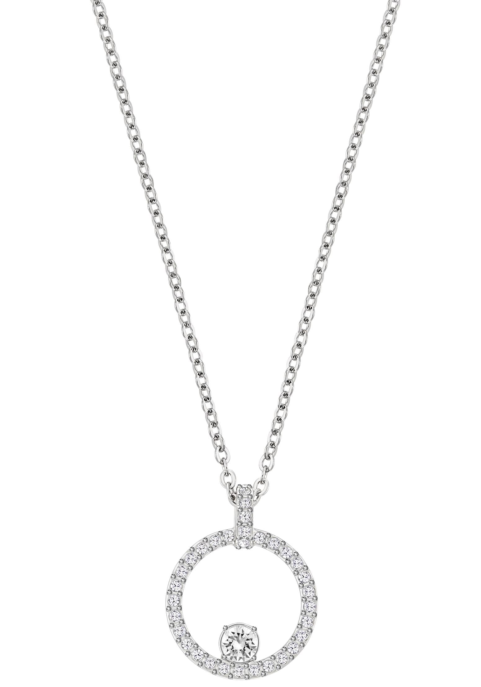 Kette mit Anhänger »CREATIVITY CIRCLE, WEISS, RHODINIERT, 5198686«, mit Swarovski®...