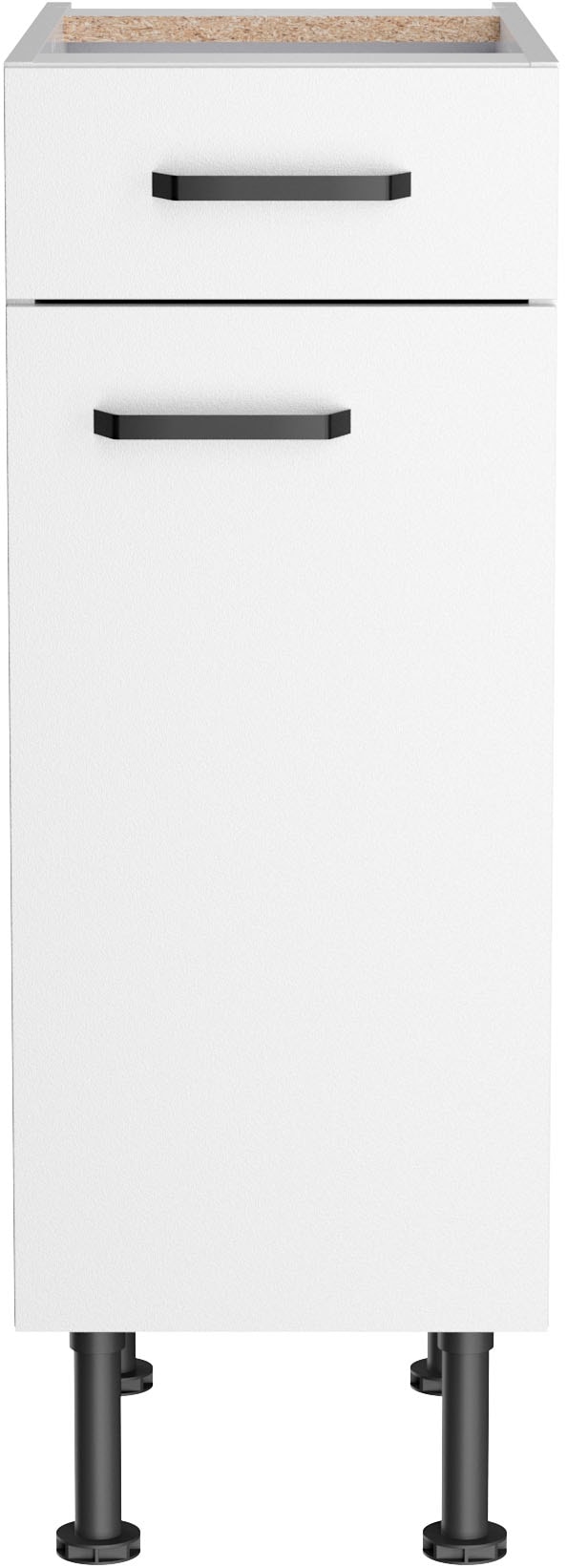 KOCHSTATION Unterschrank »KS-Paula« 30 cm breit, 87 cm hoch, mit 1 Schubkasten, 1 Tür, 1 Einlegeboden