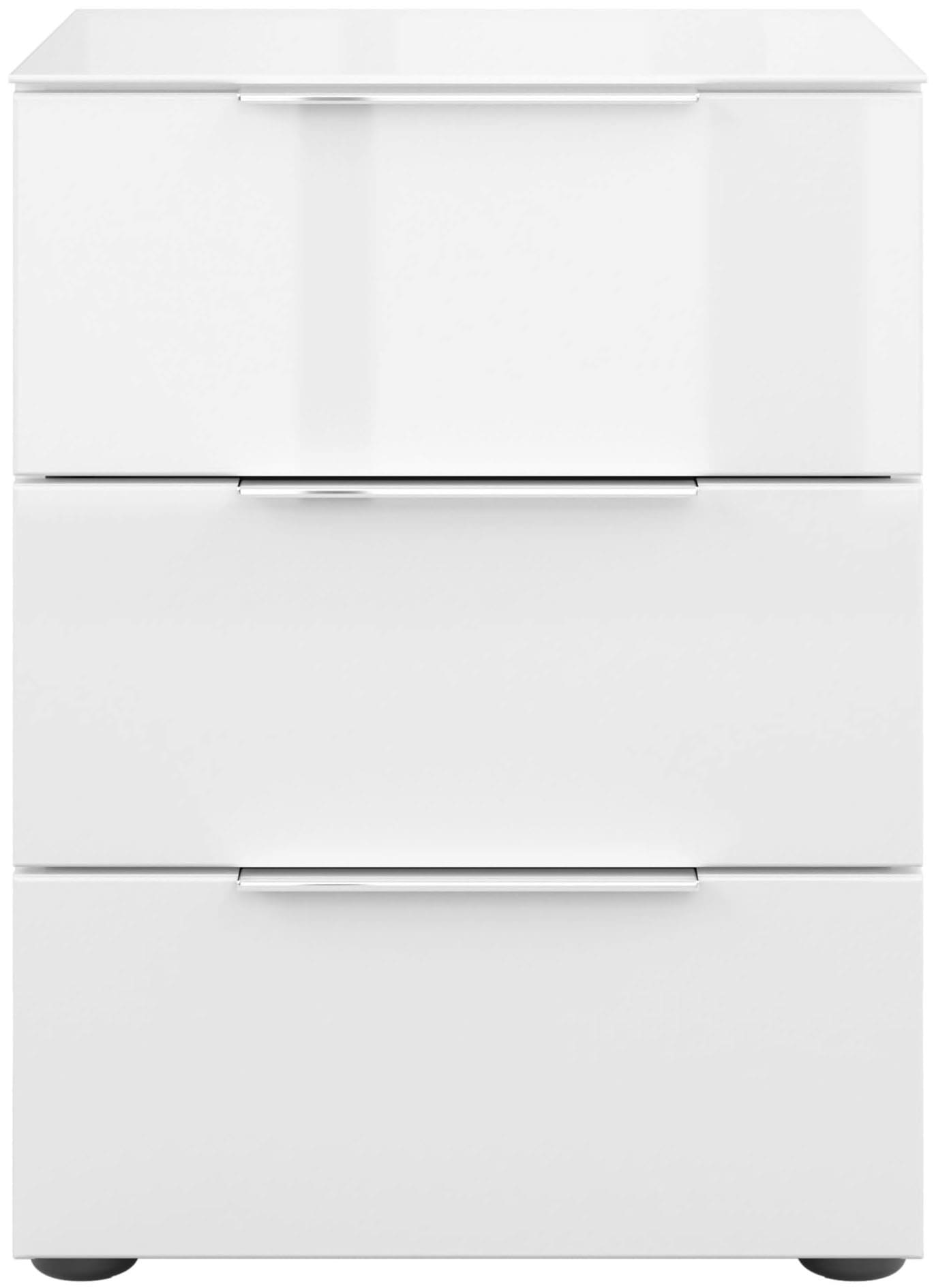 Manjana Möbel Nachtkommode "mit Chrom oder Schwarz matten Metallgriffen" günstig online kaufen