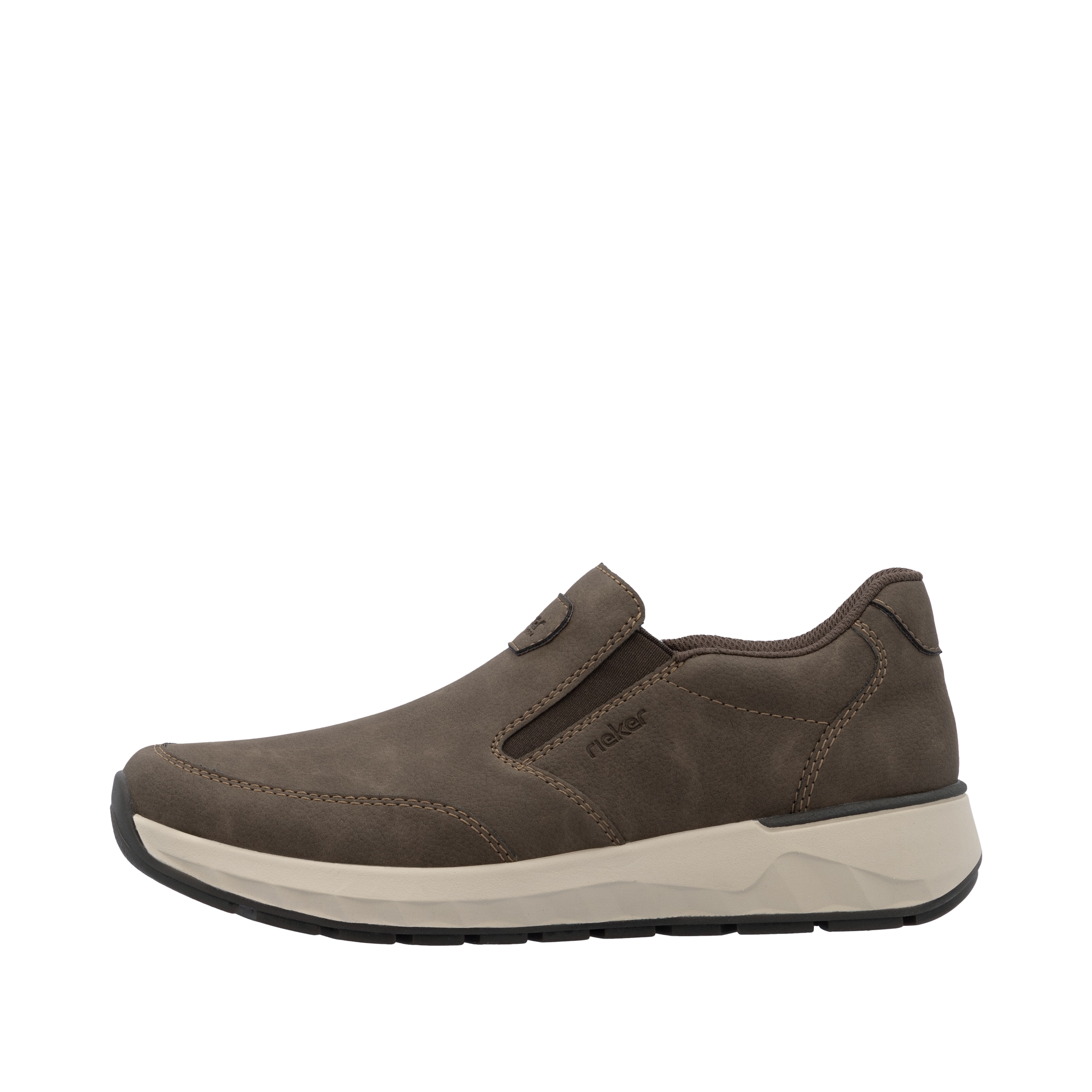 Rieker Slipper, Schlupfschuh, Halbschuh, Slip-on Sneaker mit Ziernähte