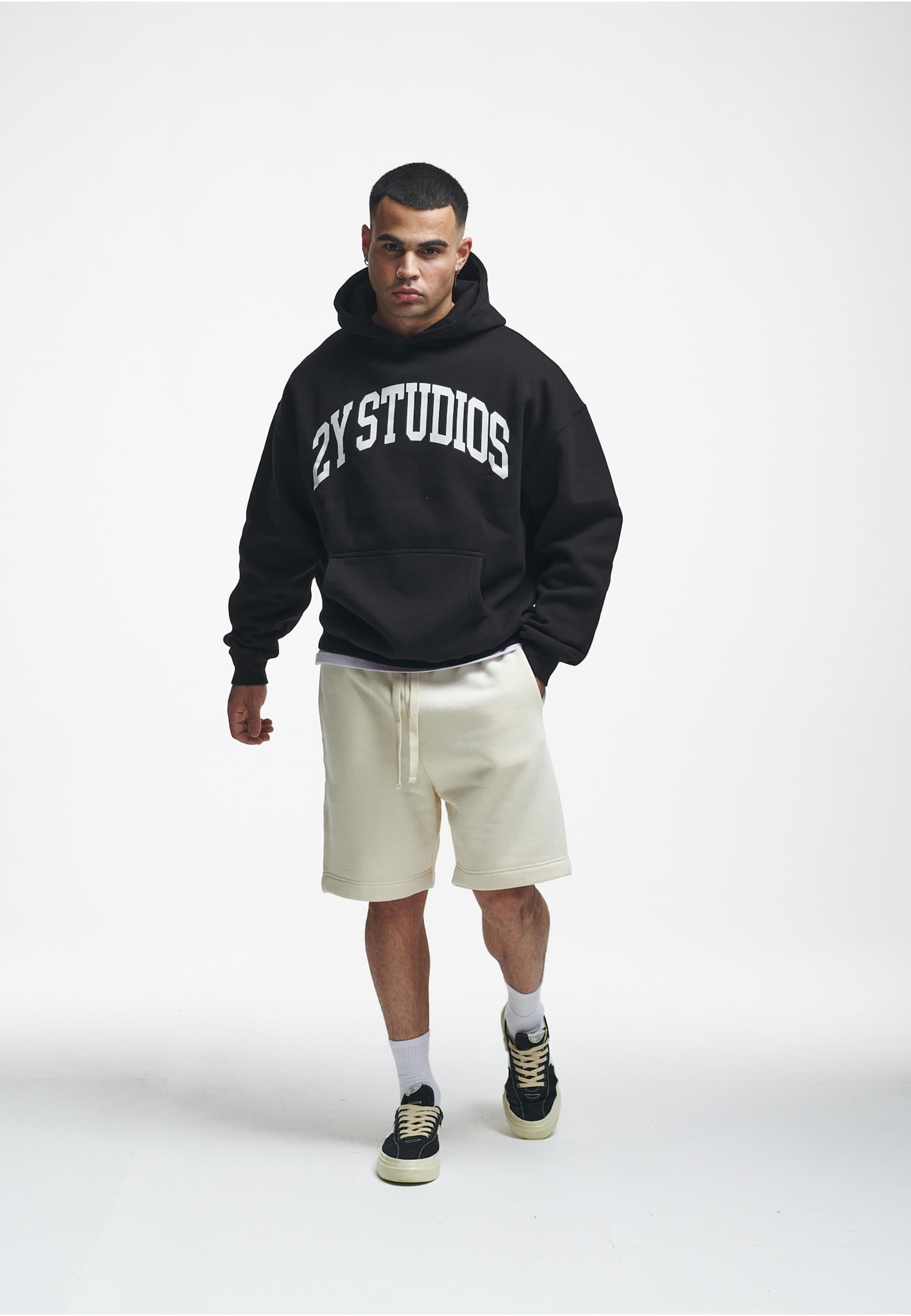 2Y Studios Kapuzensweatshirt »2Y Studios Herren 2Y Logo Oversize Hoodie«, (1 tlg.)