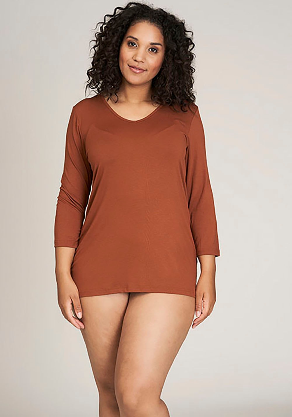 SANDGAARD 3/4-Arm-Shirt, mit 3/4-Ärmeln