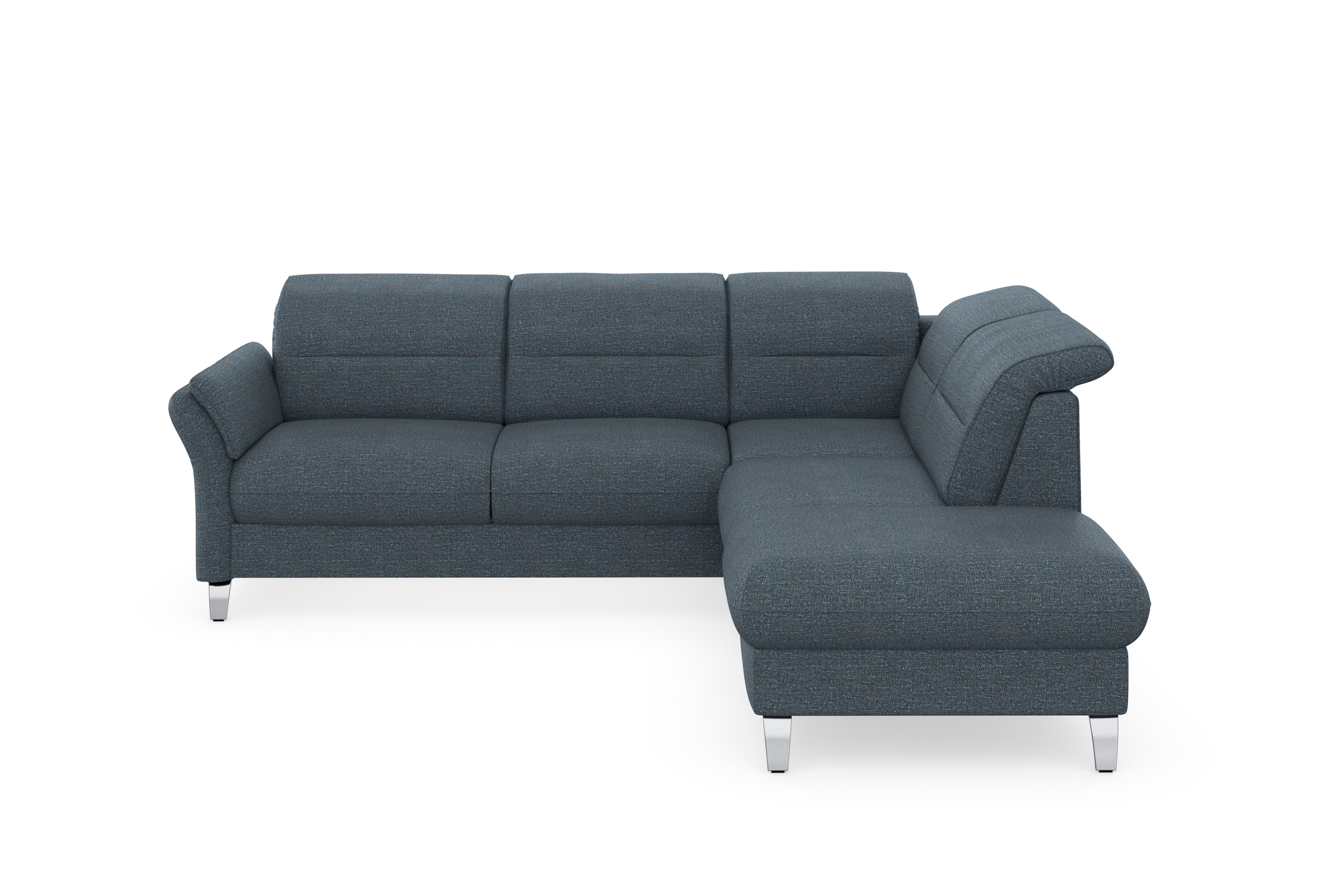 sit&more Ecksofa »Grenoble L-Form mit Federkern«, wahlweise mit Bettfunktion, Bettkasten, Arm- und Kopfteilverstellung
