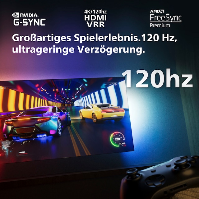 OLED-Fernseher Philips BAUR TV-Google TV-Smart-TV HD, Zoll, Android Ultra »65OLED708/12«, | cm/65 4K 164