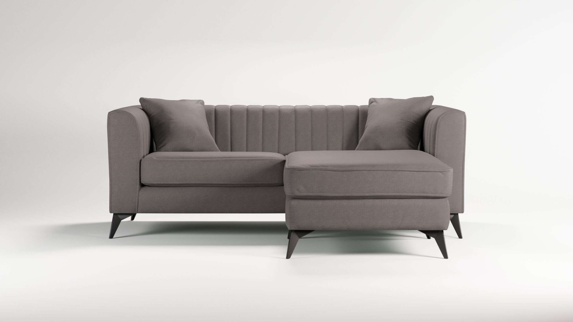 Places of Style Ecksofa "MATTHEW L-Form ideal für kleine Räume, Maße B/T/H: günstig online kaufen