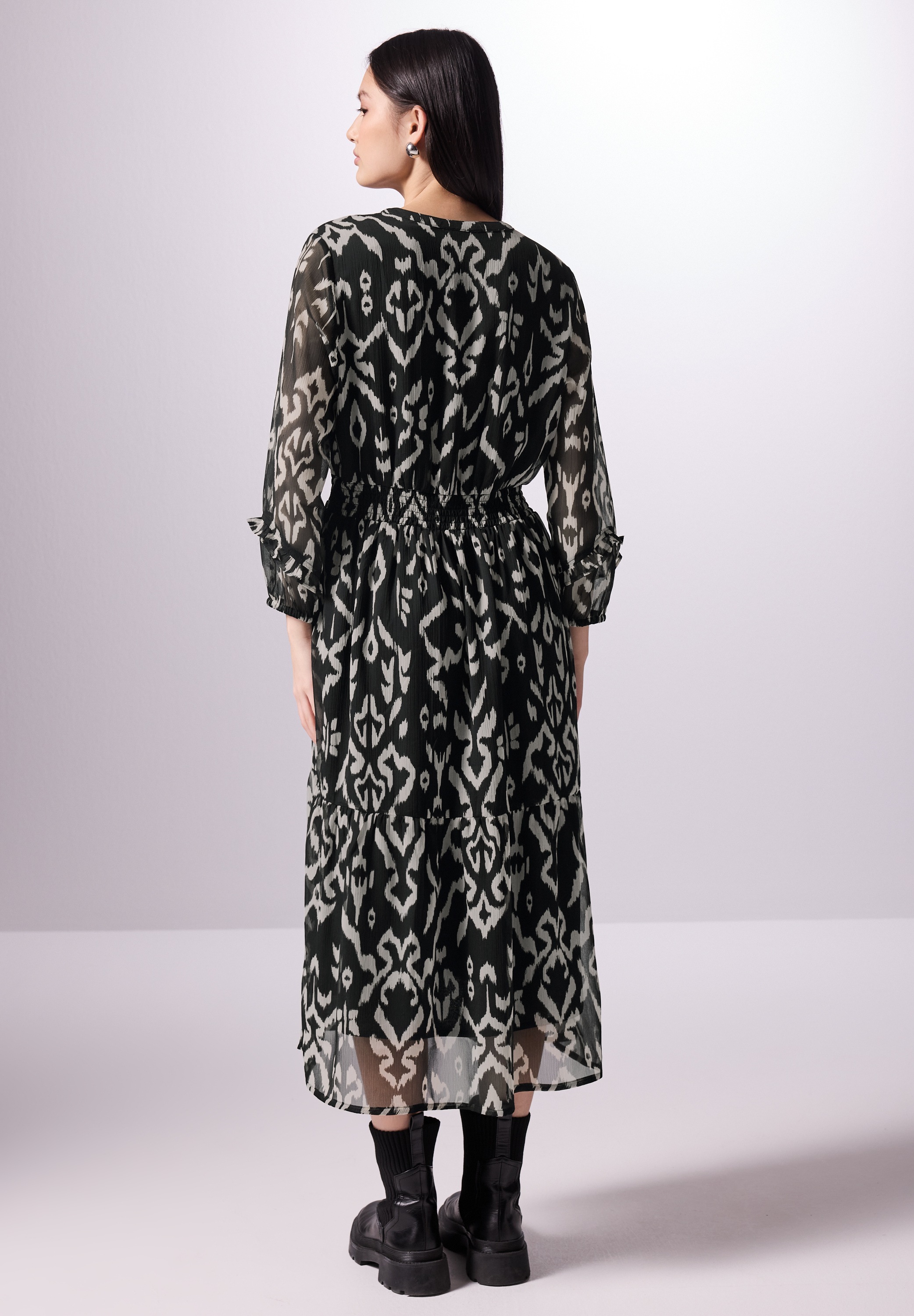 STREET ONE STUDIO Midikleid Ohne Taschen mit grafischem Muster günstig online kaufen