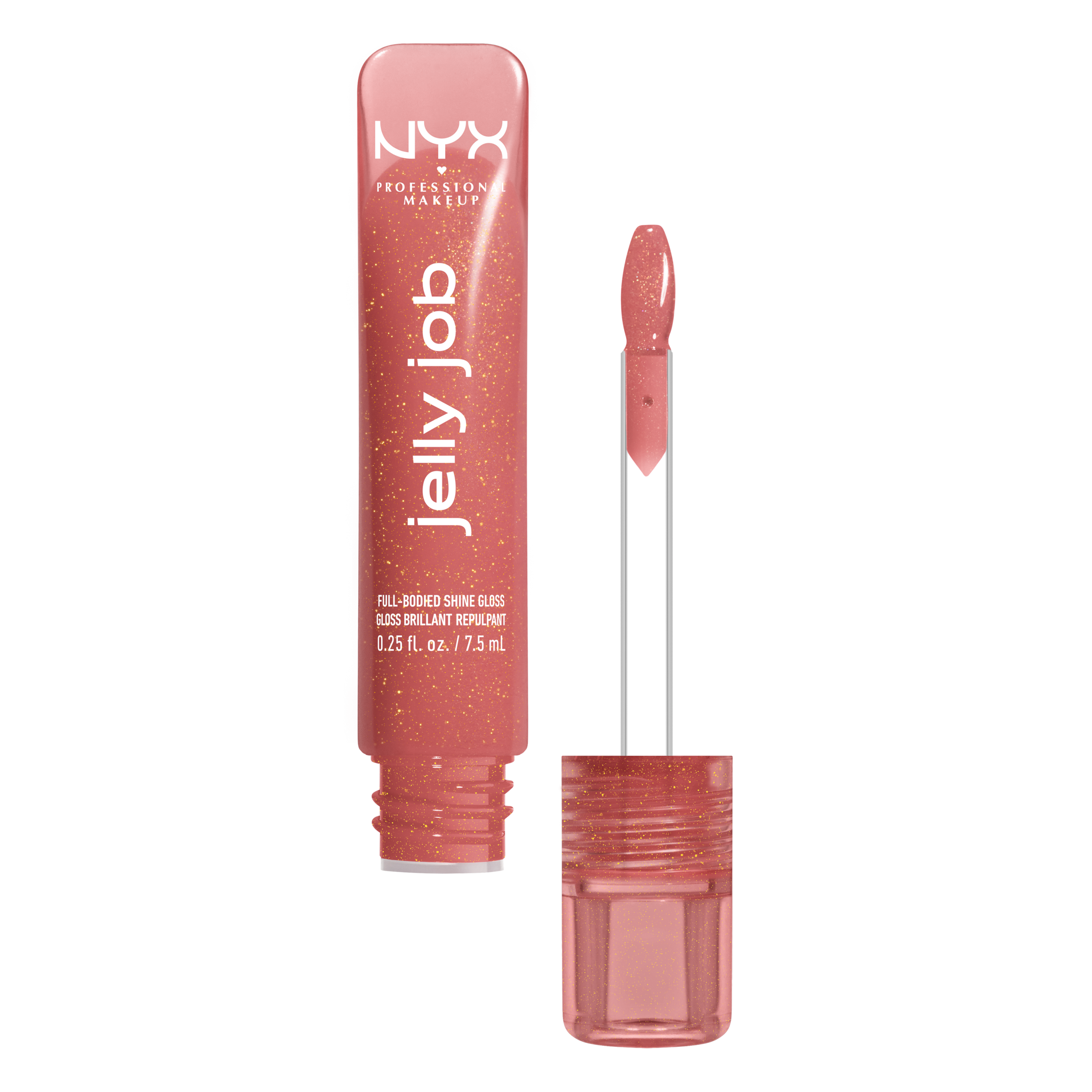 NYX PROFESSIONAL MAKEUP Lipgloss »JELLY JOB FULL BODIED SHINE GLOSS« no Filler -pflegender Gloss für optisch vollere Lippen